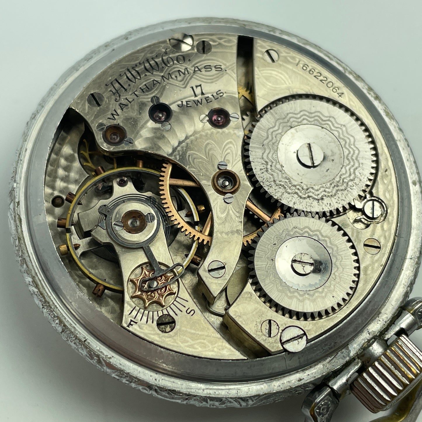 Lot 39- Waltham 16 Size Grade 625 17 Jewel Pocket Watch