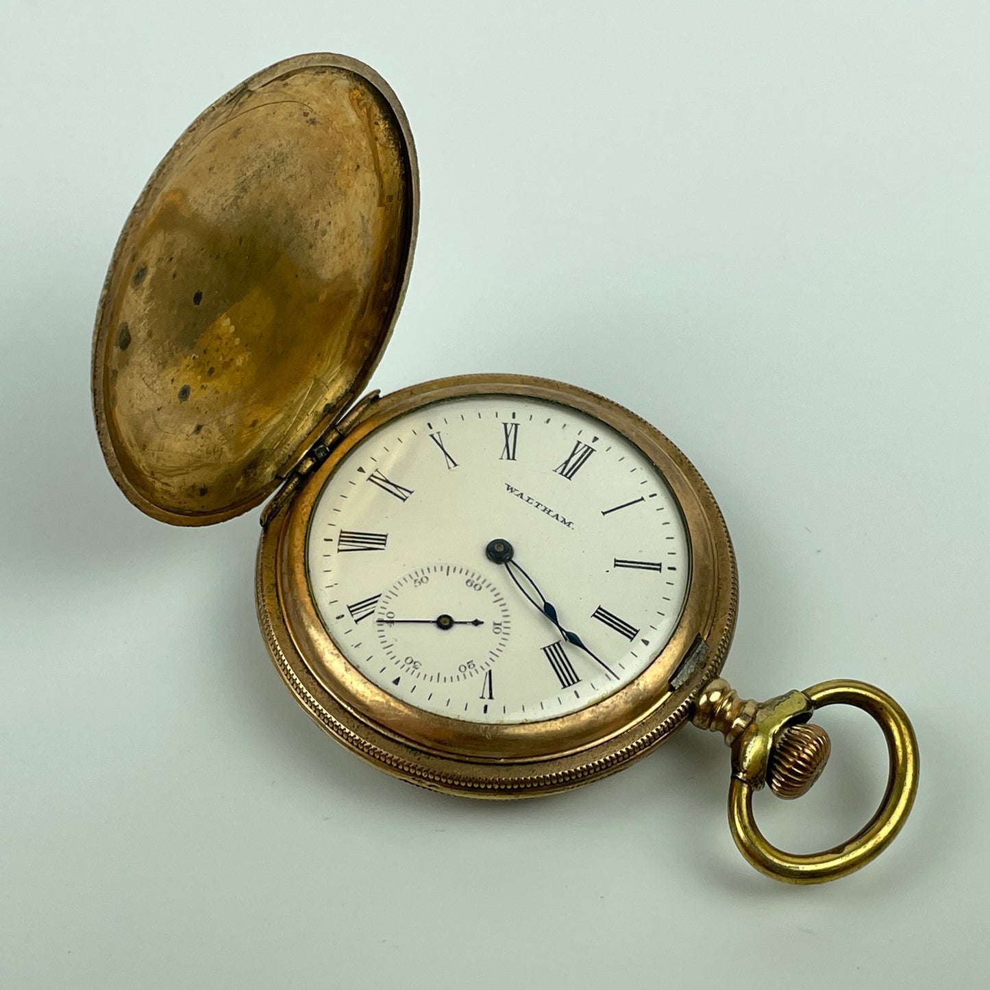 Lot 43- Waltham 6 Size 7 Jewel YGF Pocket Watch