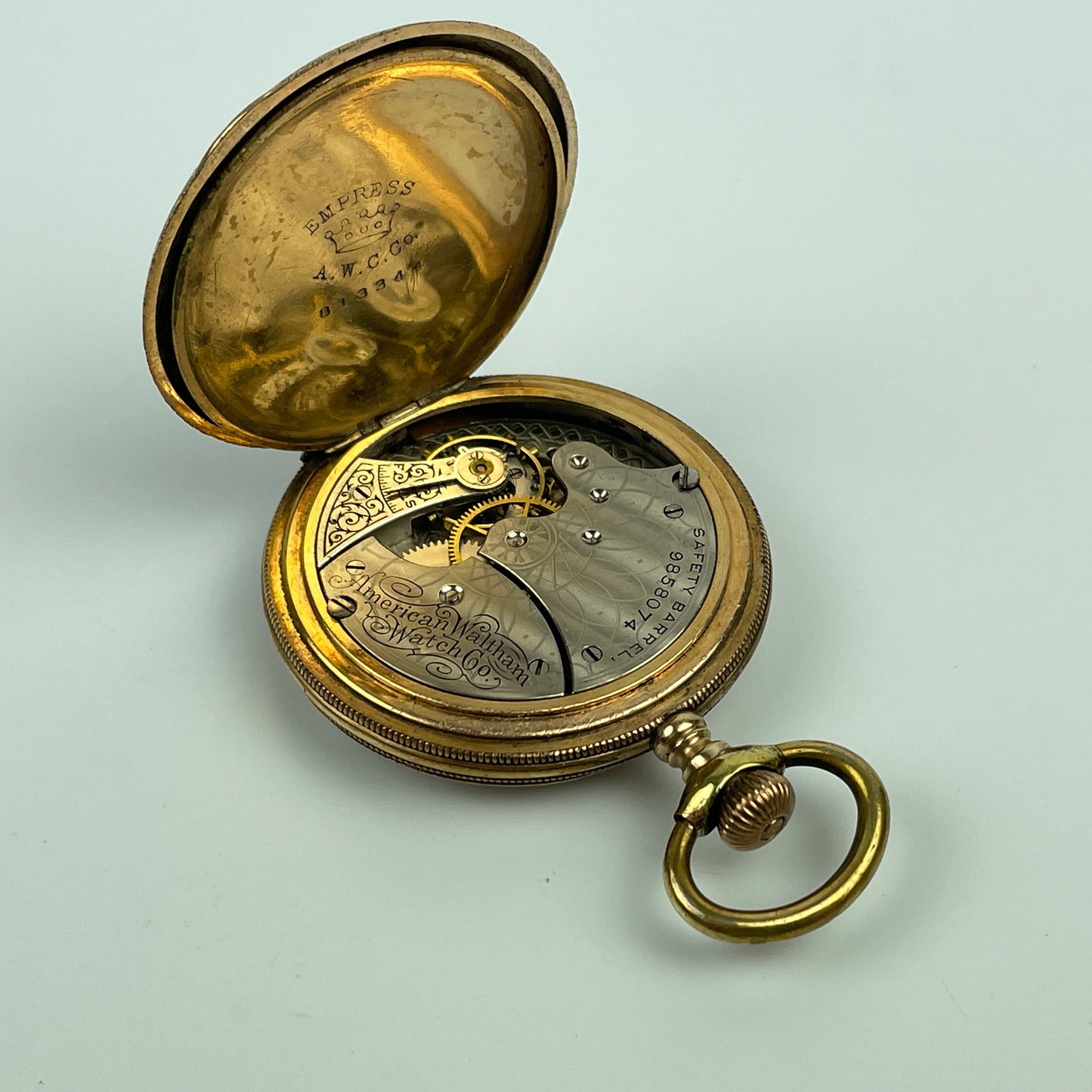 Lot 43- Waltham 6 Size 7 Jewel YGF Pocket Watch