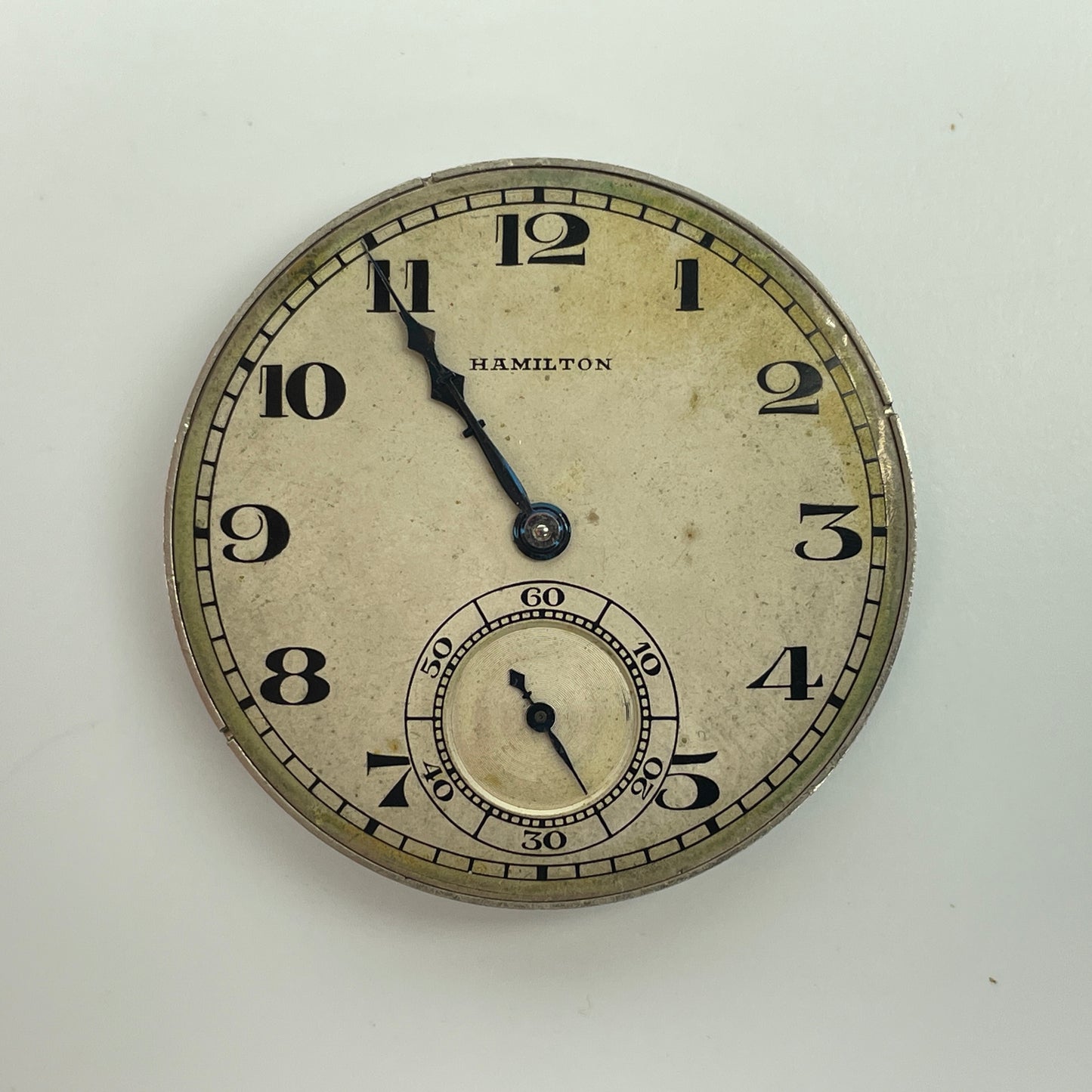 Lot 44- Hamilton 12 Size 17 Jewel Pocket Watch Movement