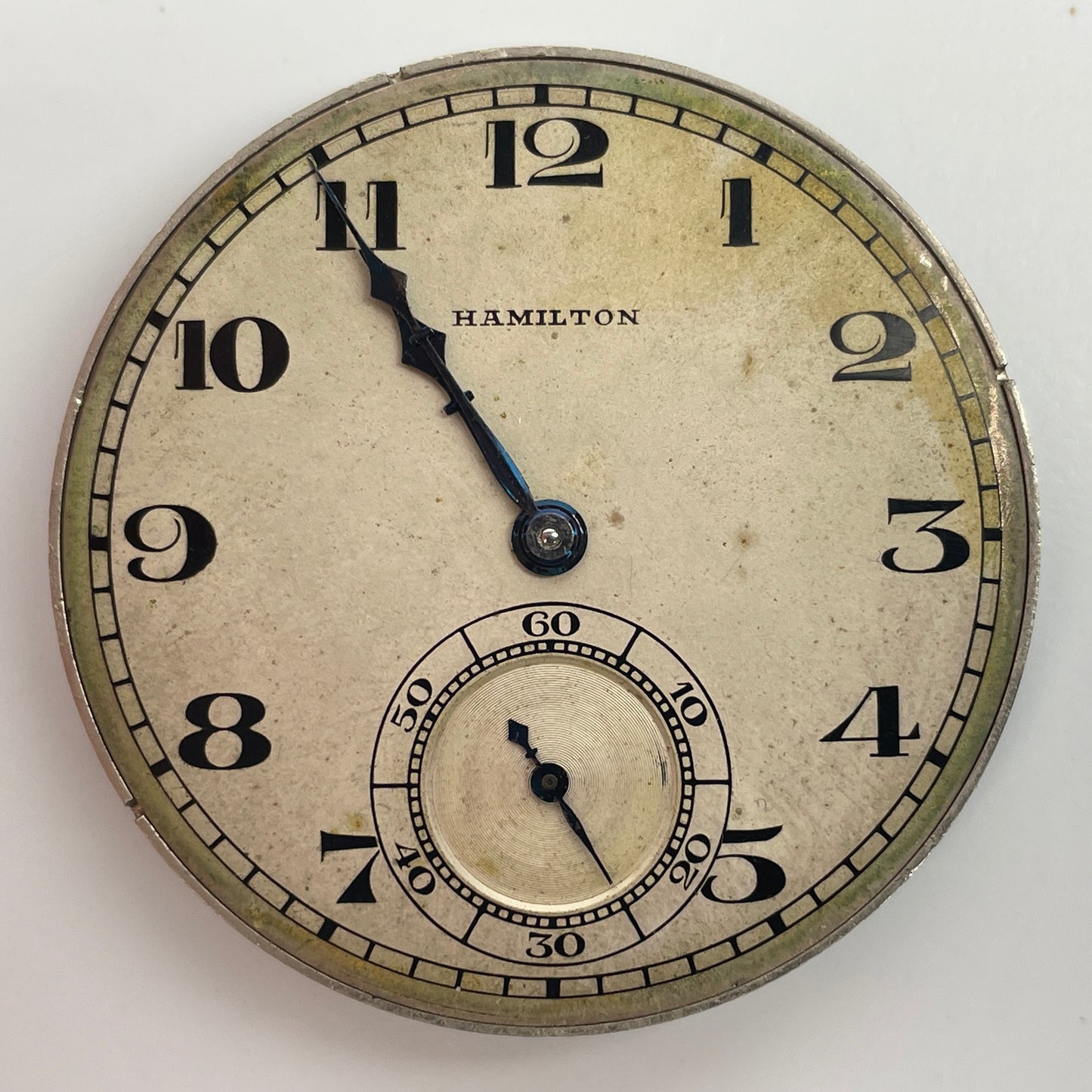 Lot 44- Hamilton 12 Size 17 Jewel Pocket Watch Movement