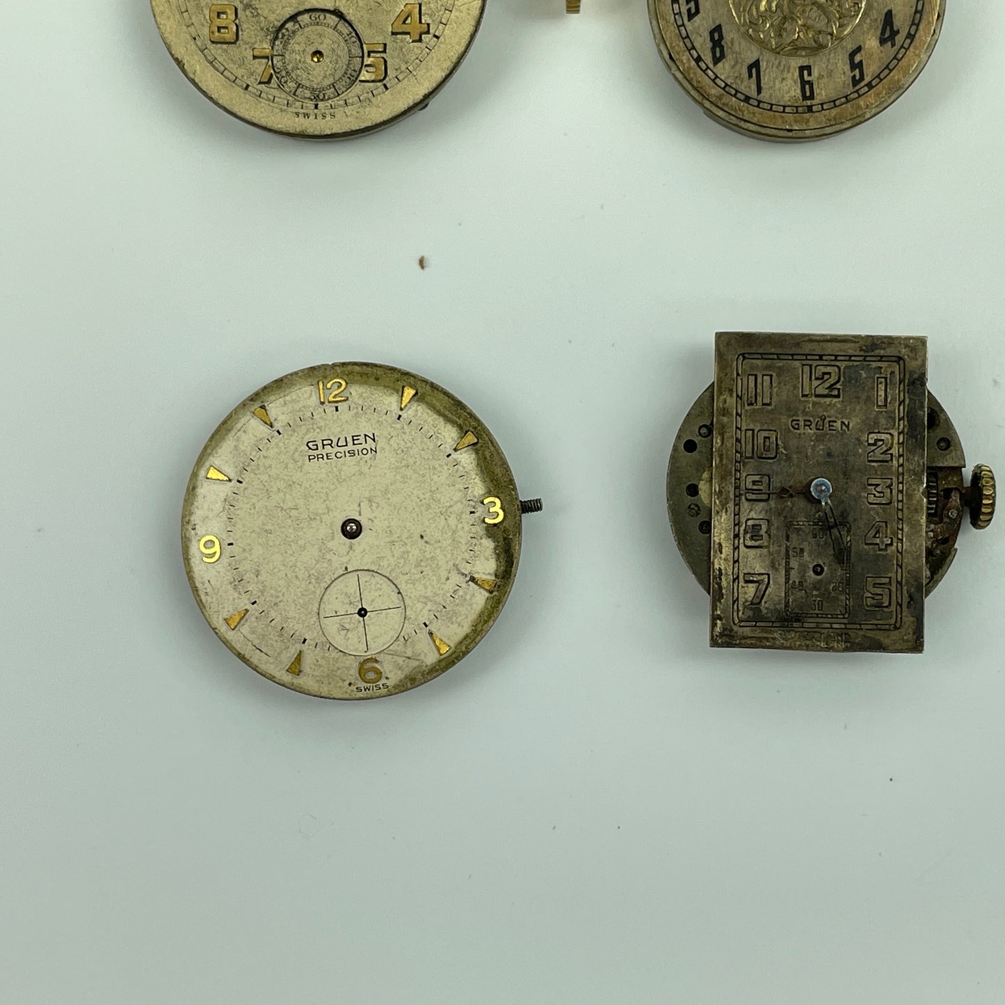 Lot 49- Swiss, Gruen & Waltham Wristwatch Movements