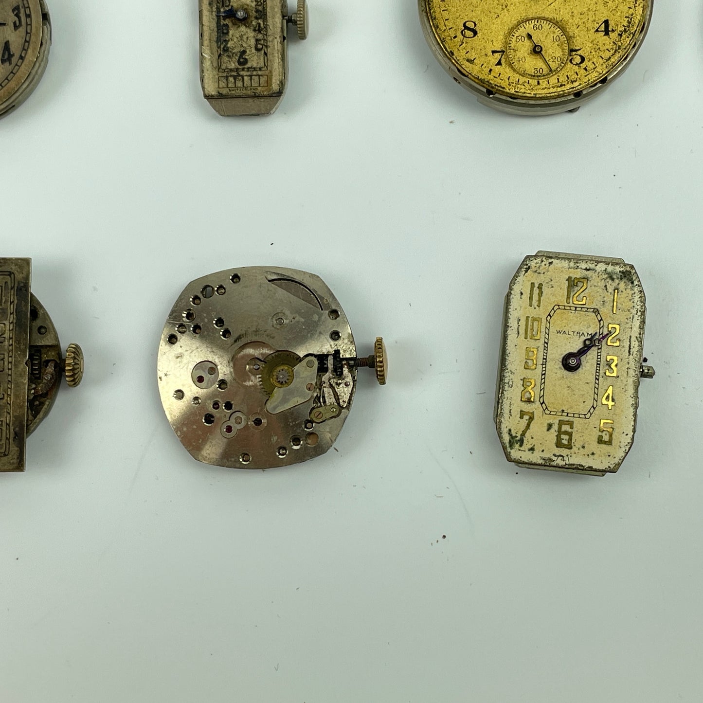 Lot 49- Swiss, Gruen & Waltham Wristwatch Movements