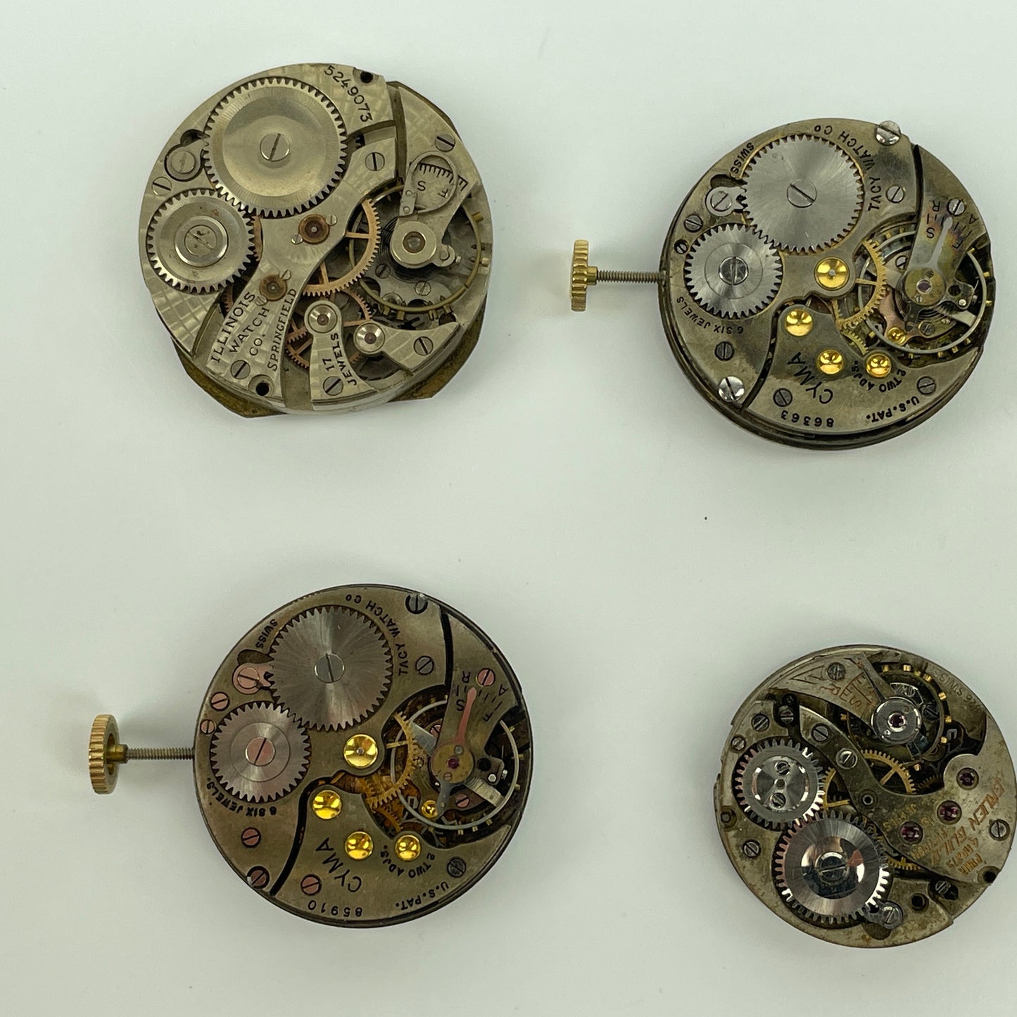 Lot 49- Swiss, Gruen & Waltham Wristwatch Movements