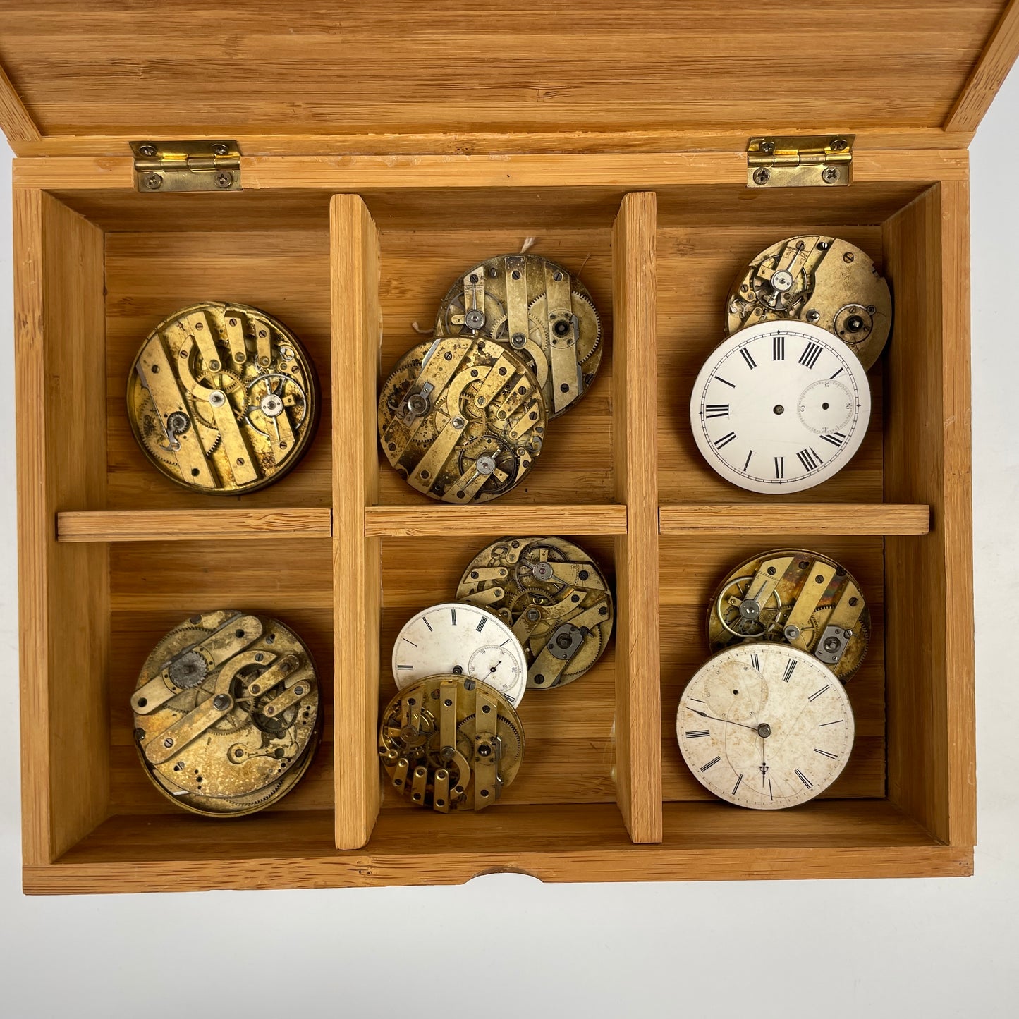 Lot 51- Twelve Swiss Key Wind & Key Set Pocket Watch Movements