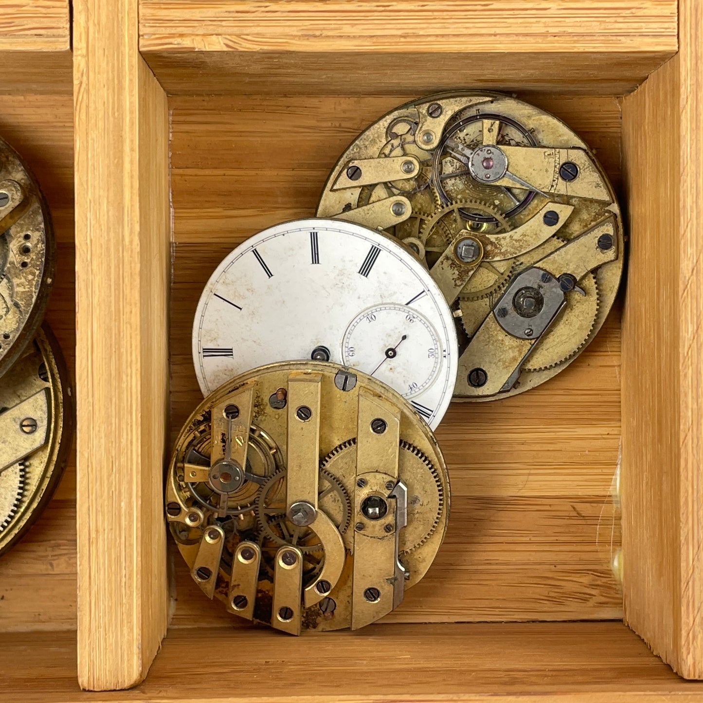 Lot 51- Twelve Swiss Key Wind & Key Set Pocket Watch Movements