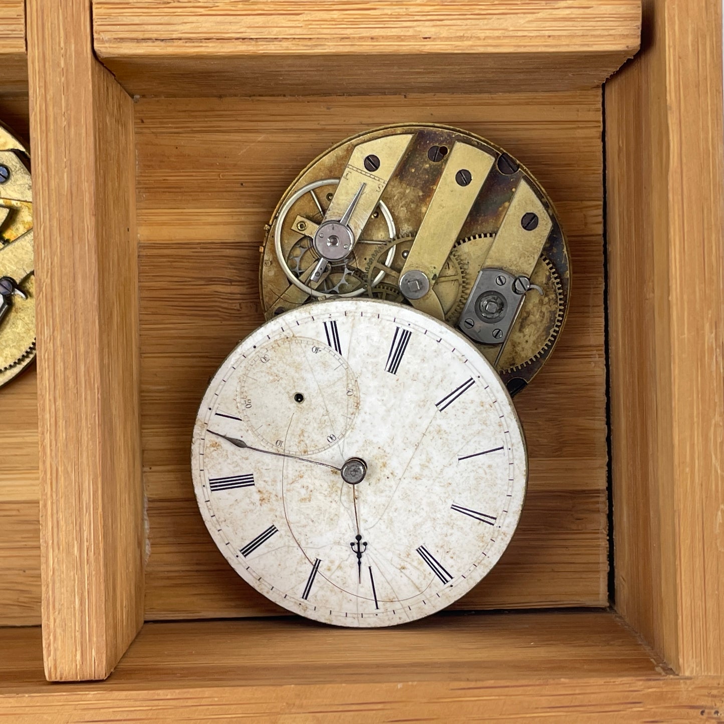 Lot 51- Twelve Swiss Key Wind & Key Set Pocket Watch Movements