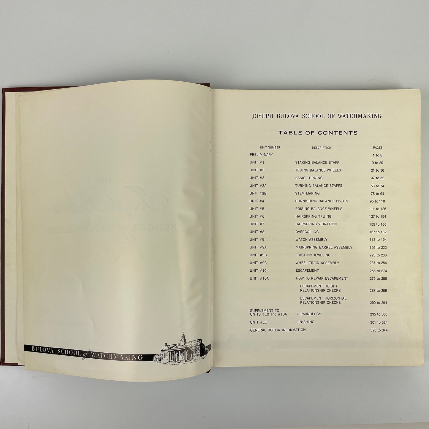 Lot 52- Joseph Bulova School of Watchmaking Training Manual