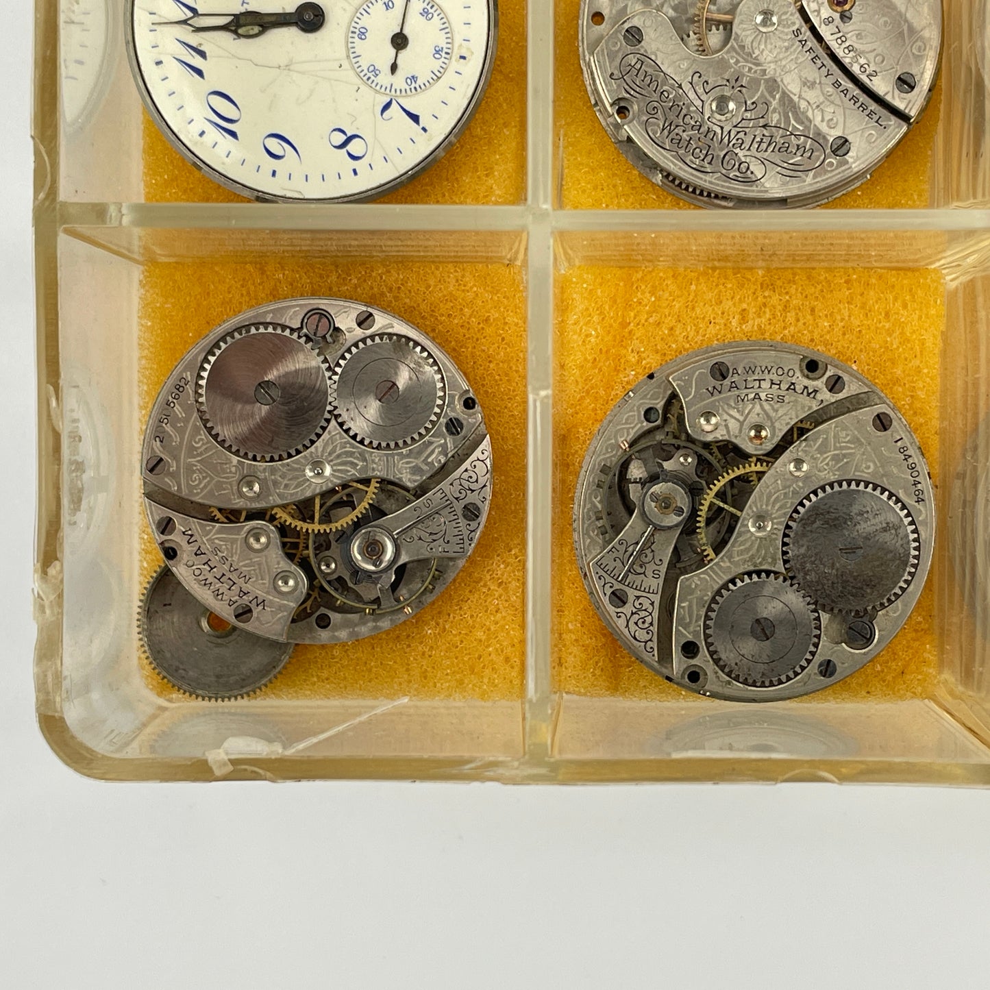 Lot 56- Waltham 3/0, O & 6 Size Lapel & Pocket Watch Movements