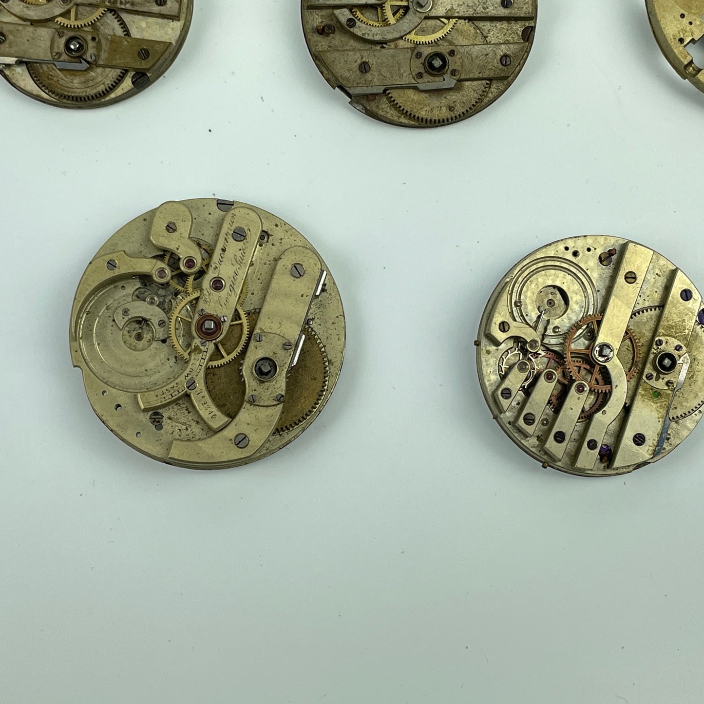 Lot 64- Swiss Fourteen Key Wind & Key Set Pocket Watch Movements