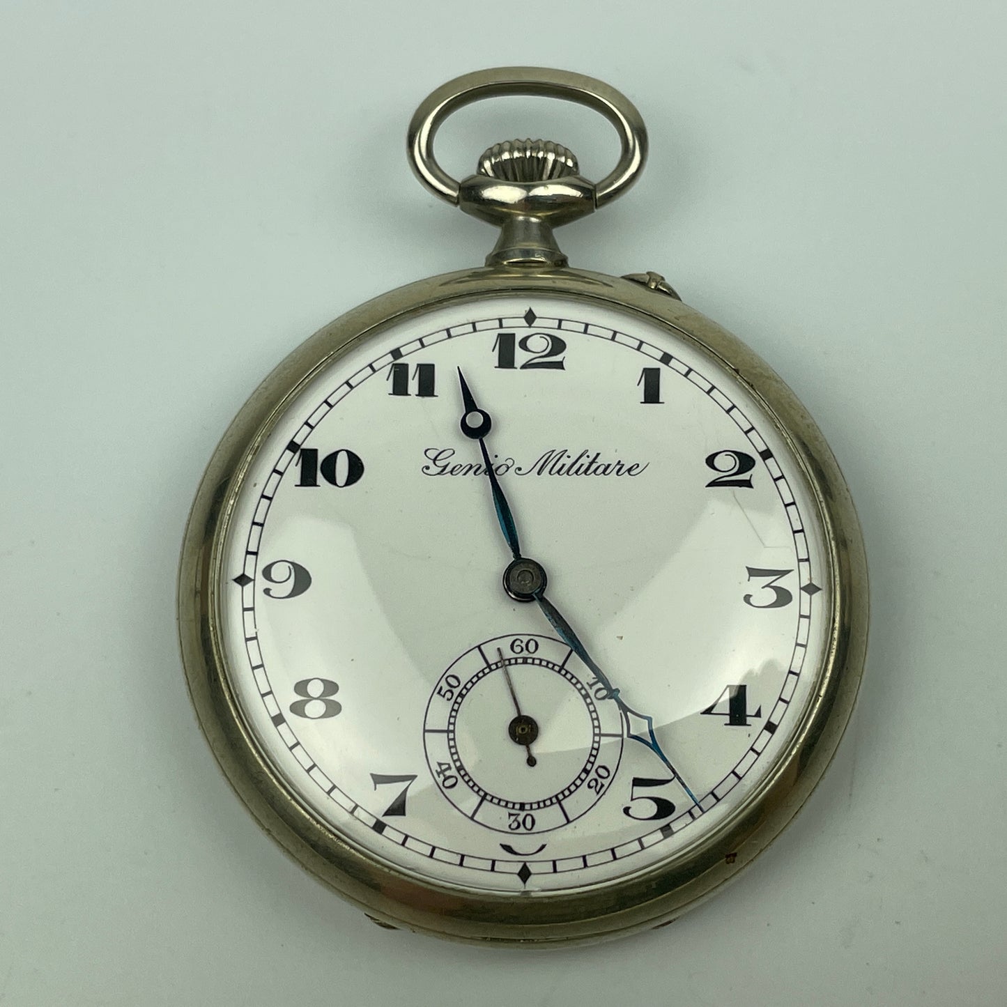 Lot 73- Swiss 48 MM Open Face Hinged Pocket Watch
