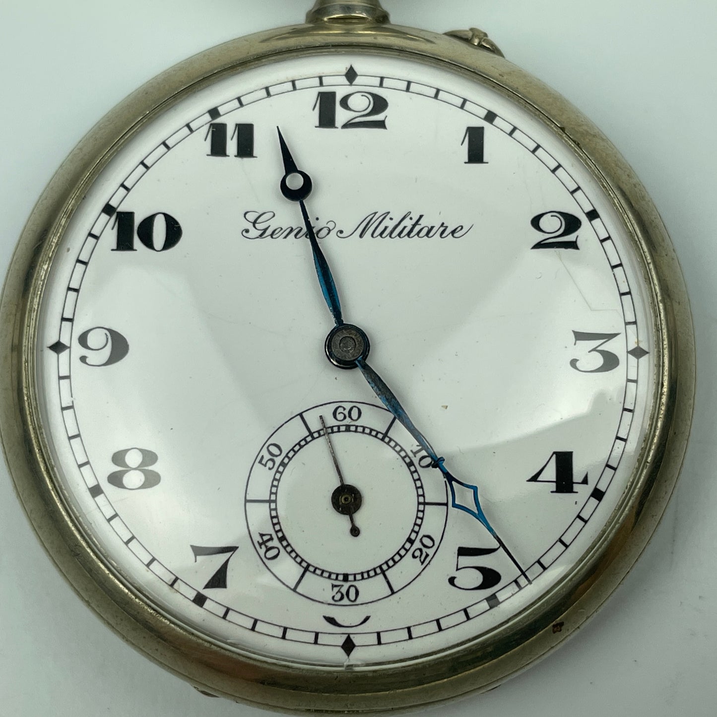 Lot 73- Swiss 48 MM Open Face Hinged Pocket Watch