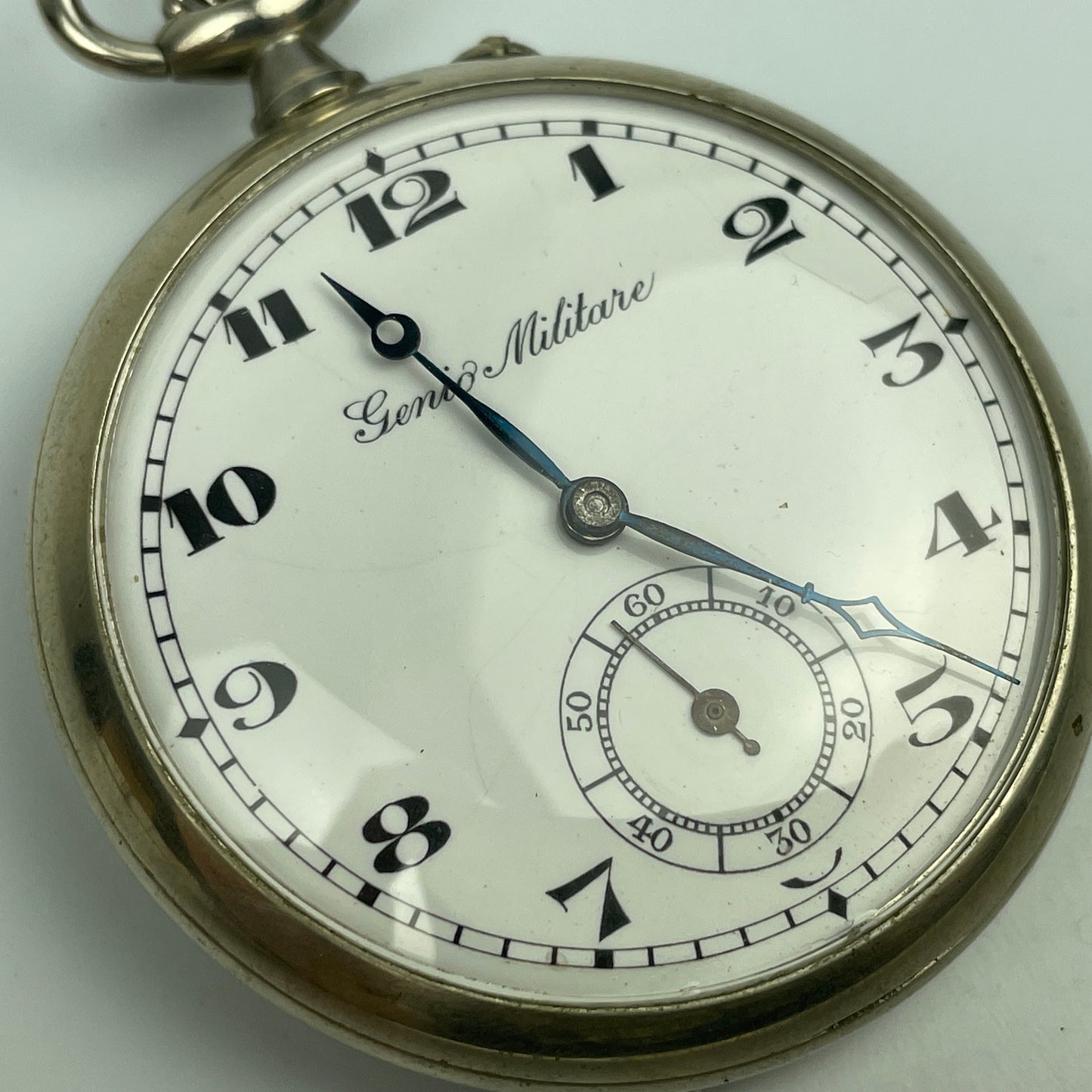 Lot 73- Swiss 48 MM Open Face Hinged Pocket Watch