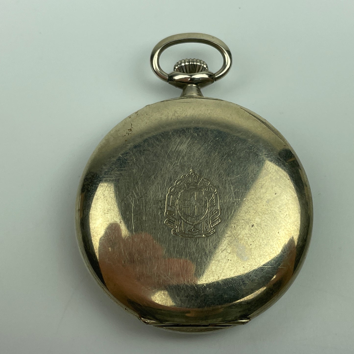 Lot 73- Swiss 48 MM Open Face Hinged Pocket Watch