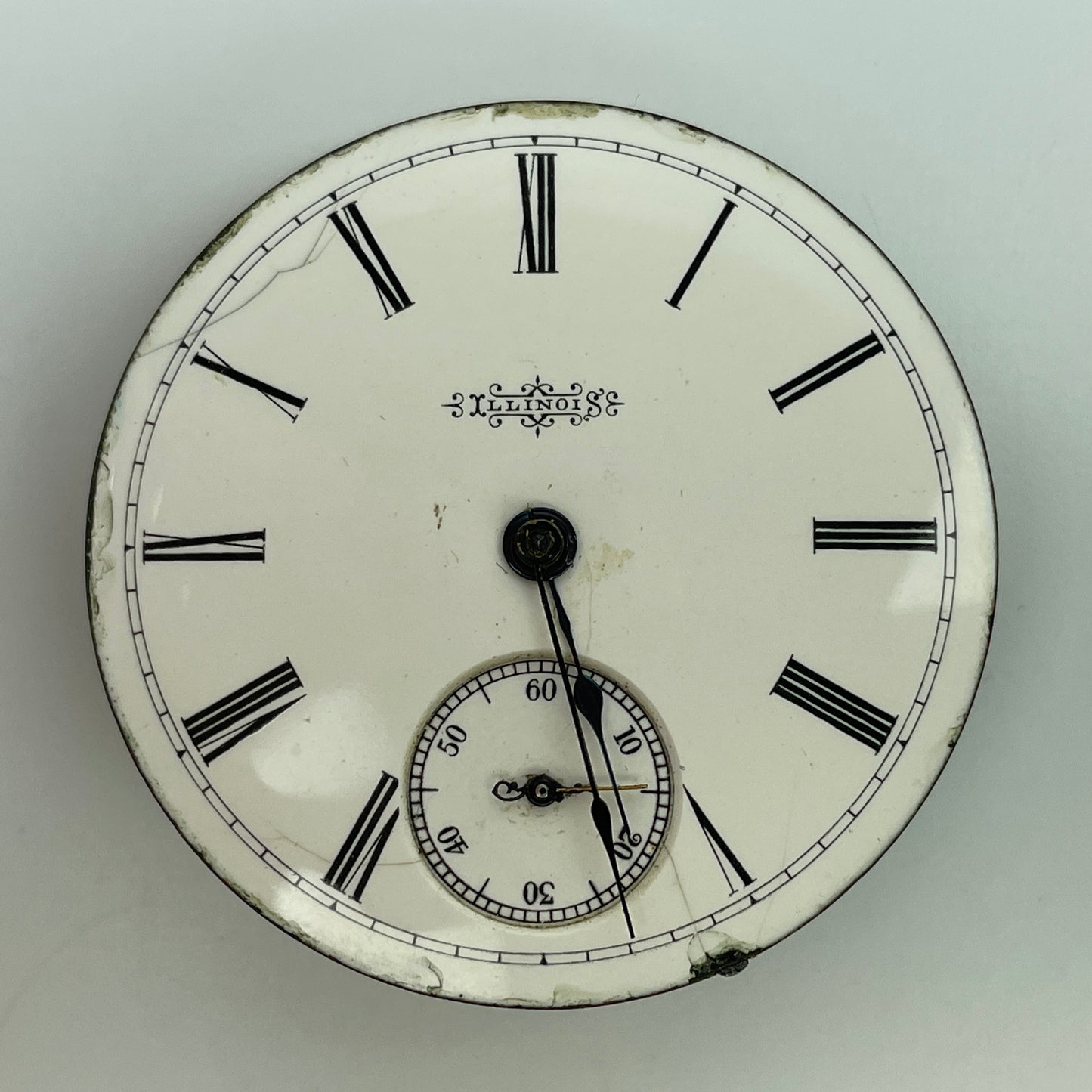 Lot 77- Elgin 18 size Hunting Pocket Watch Movement