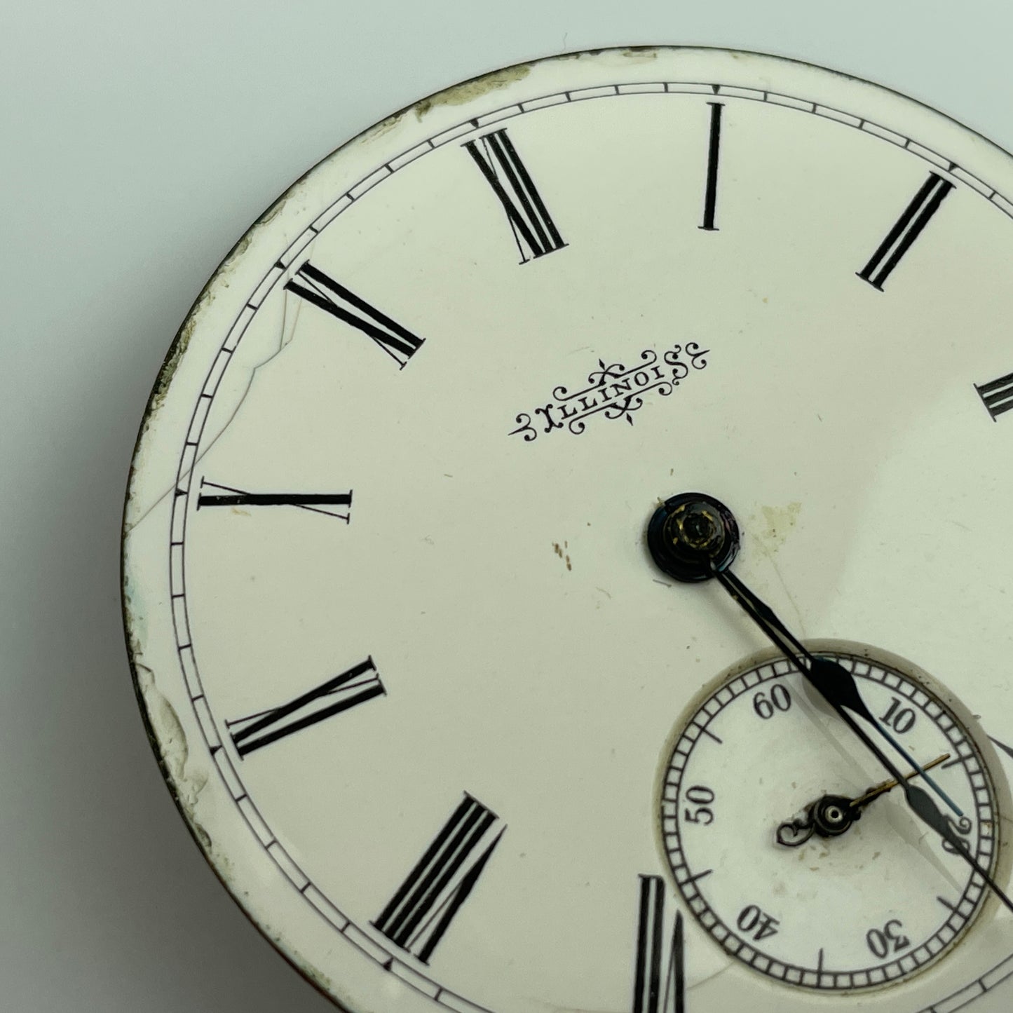 Lot 77- Elgin 18 size Hunting Pocket Watch Movement