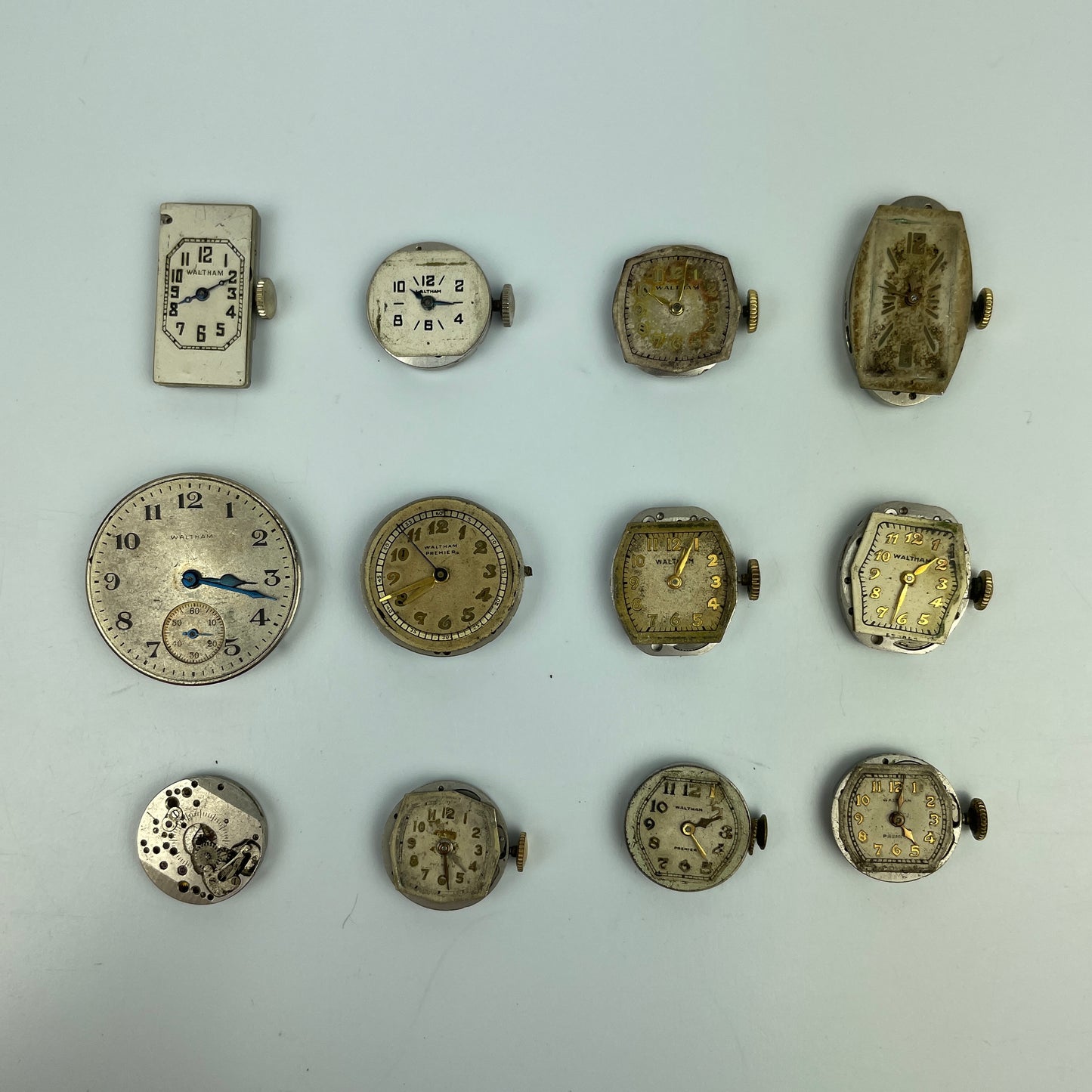 Lot 78- Waltham Men's & Ladies' Vintage Wristwatch Movements