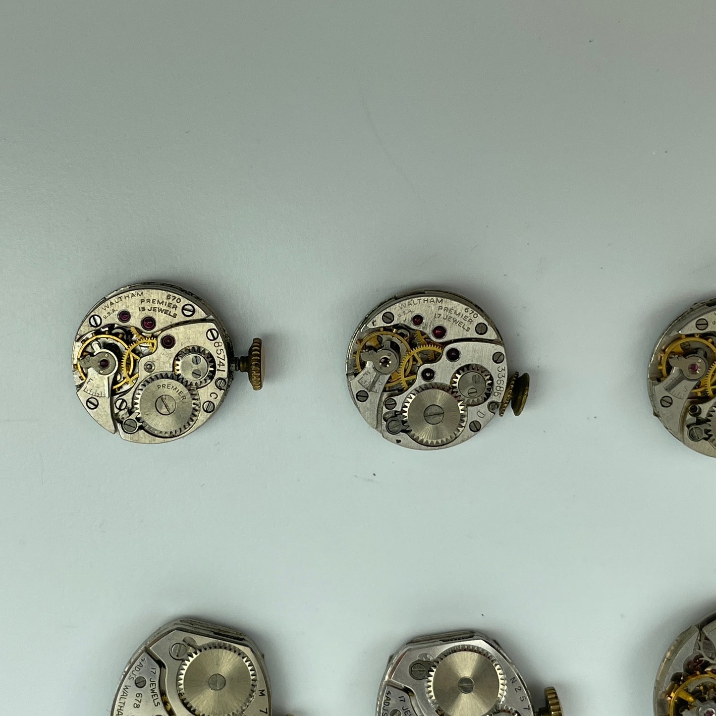 Lot 78- Waltham Men's & Ladies' Vintage Wristwatch Movements