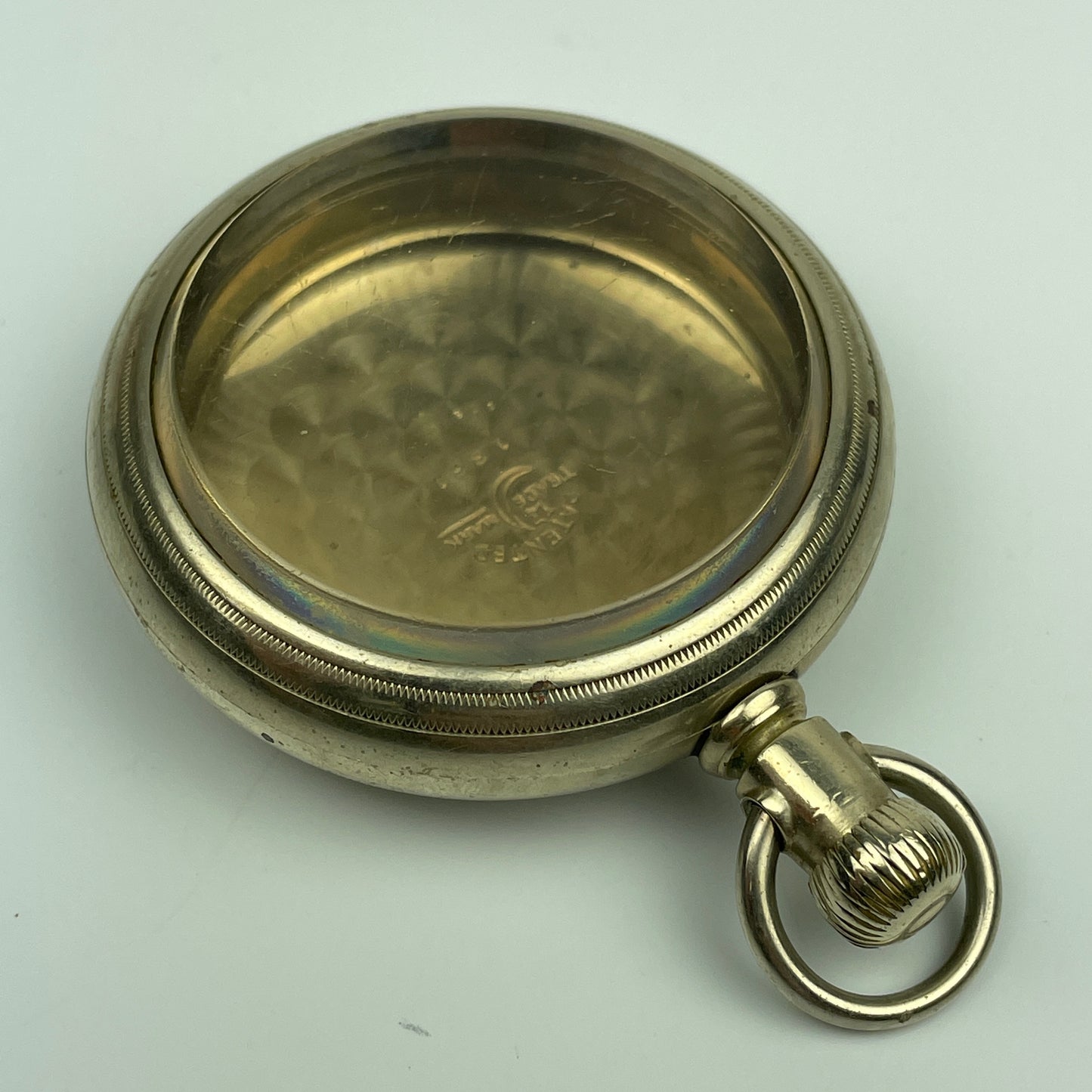 Lot 82- American 18 Size Swing Out Pocket Watch Nickel Case
