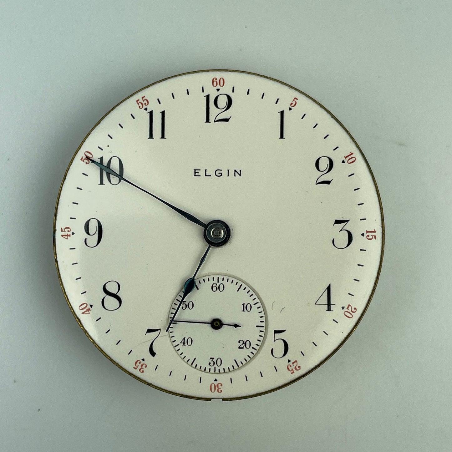 Lot 83- Elgin 18 Size Gilt 7 Jewel Pocket Watch Movement