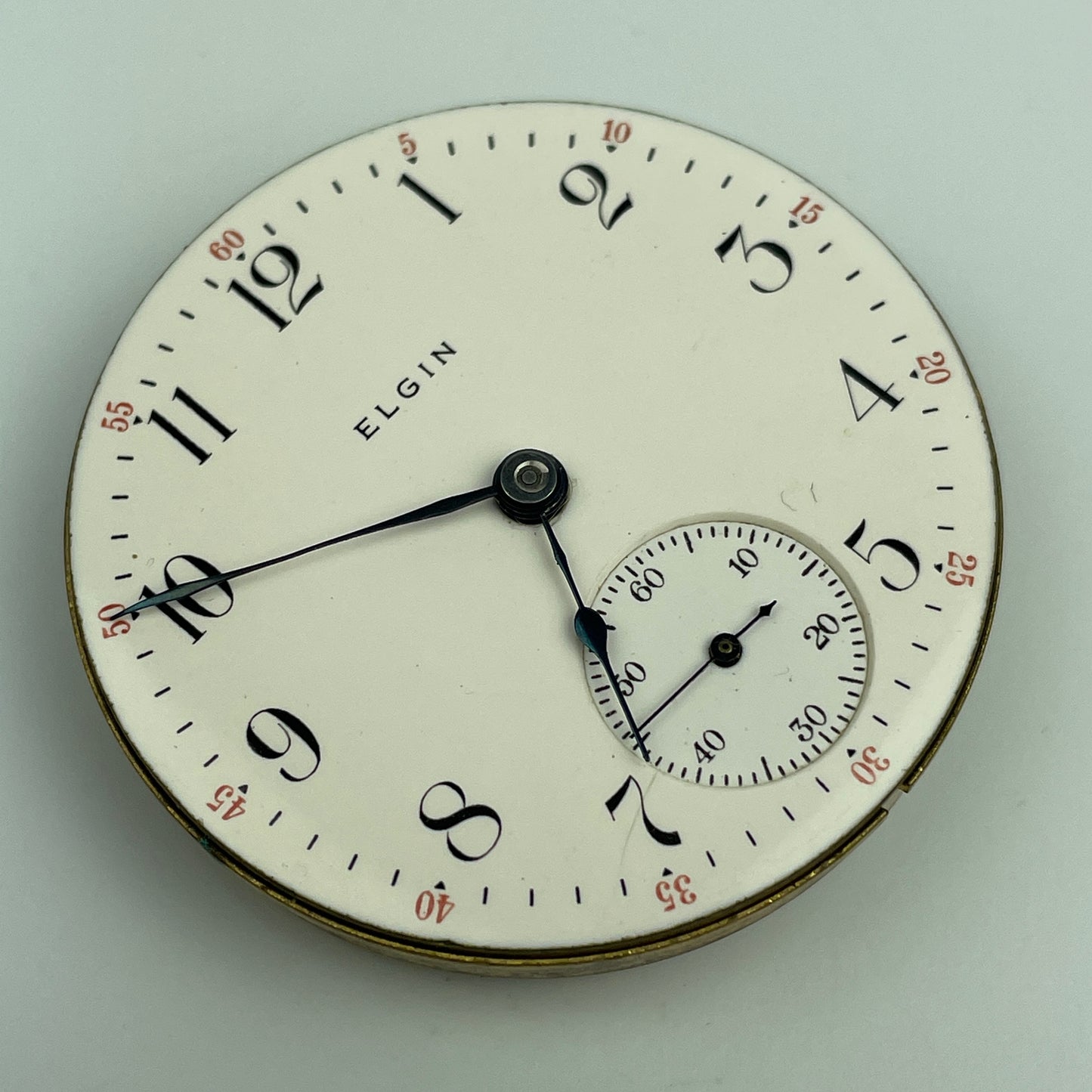 Lot 83- Elgin 18 Size Gilt 7 Jewel Pocket Watch Movement