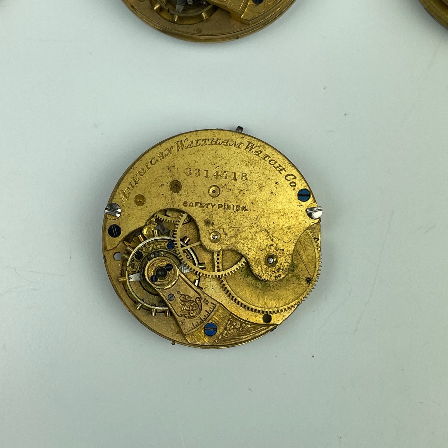 Lot 89- Waltham 6 & 8 Size Gilt Pocket Watch Movements