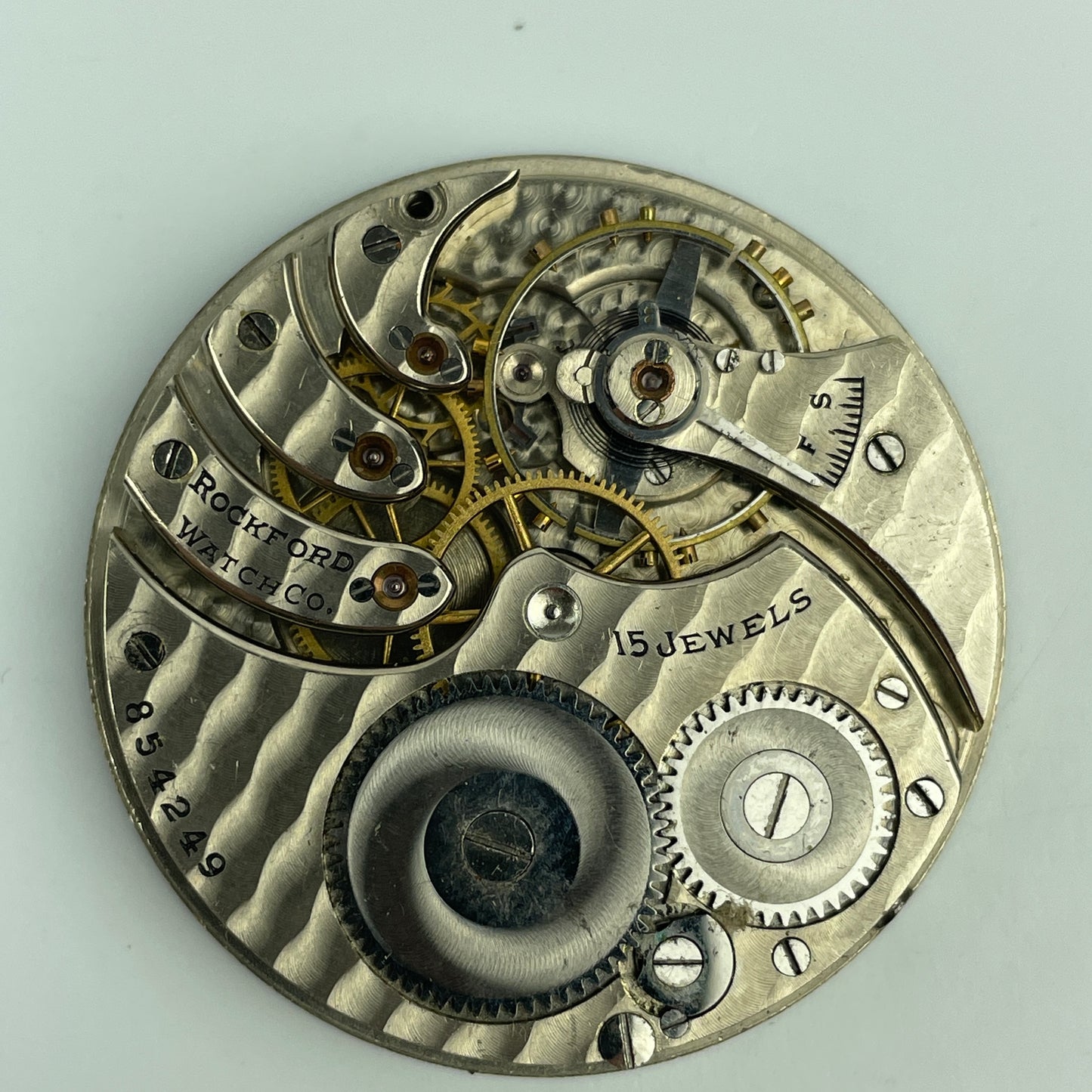 Lot 92- Rockford 12 Size & E. Howard 16 Size Pocket Watch Movements