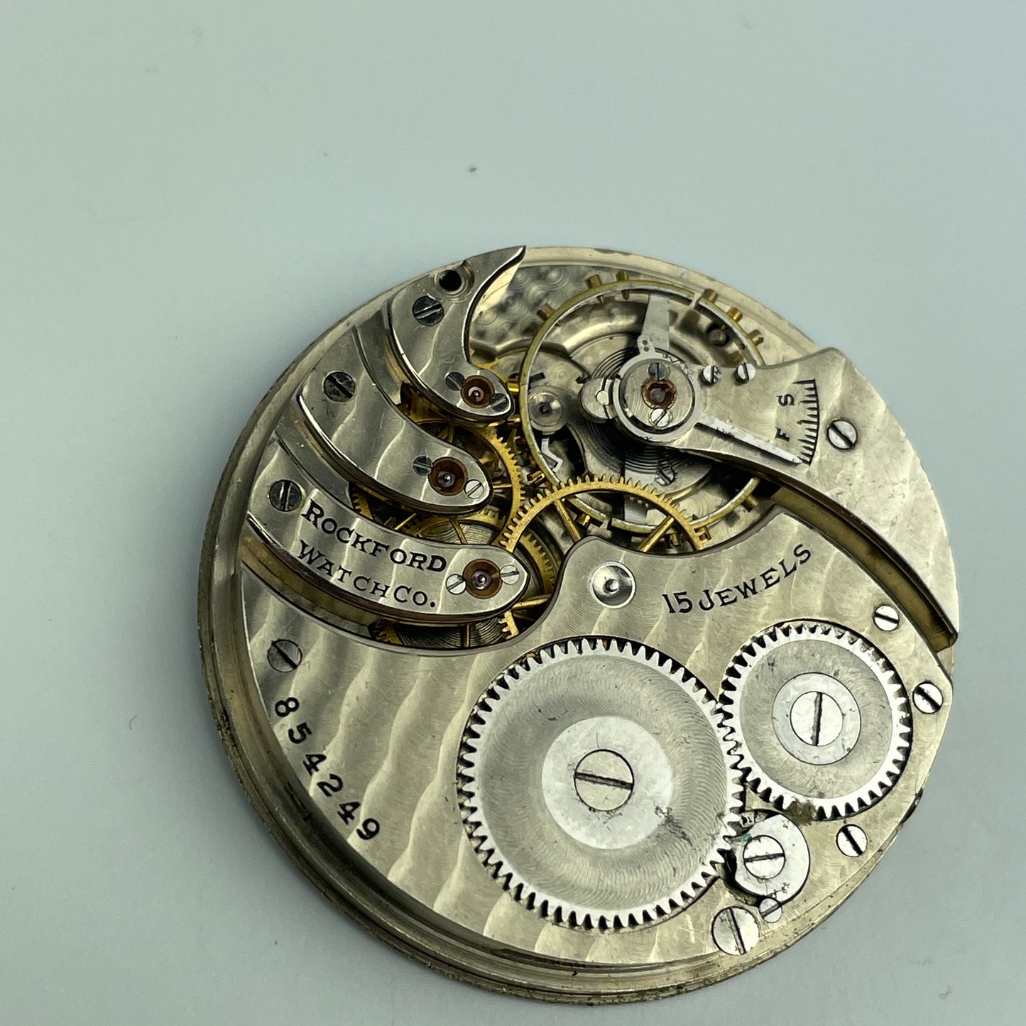 Lot 92- Rockford 12 Size & E. Howard 16 Size Pocket Watch Movements