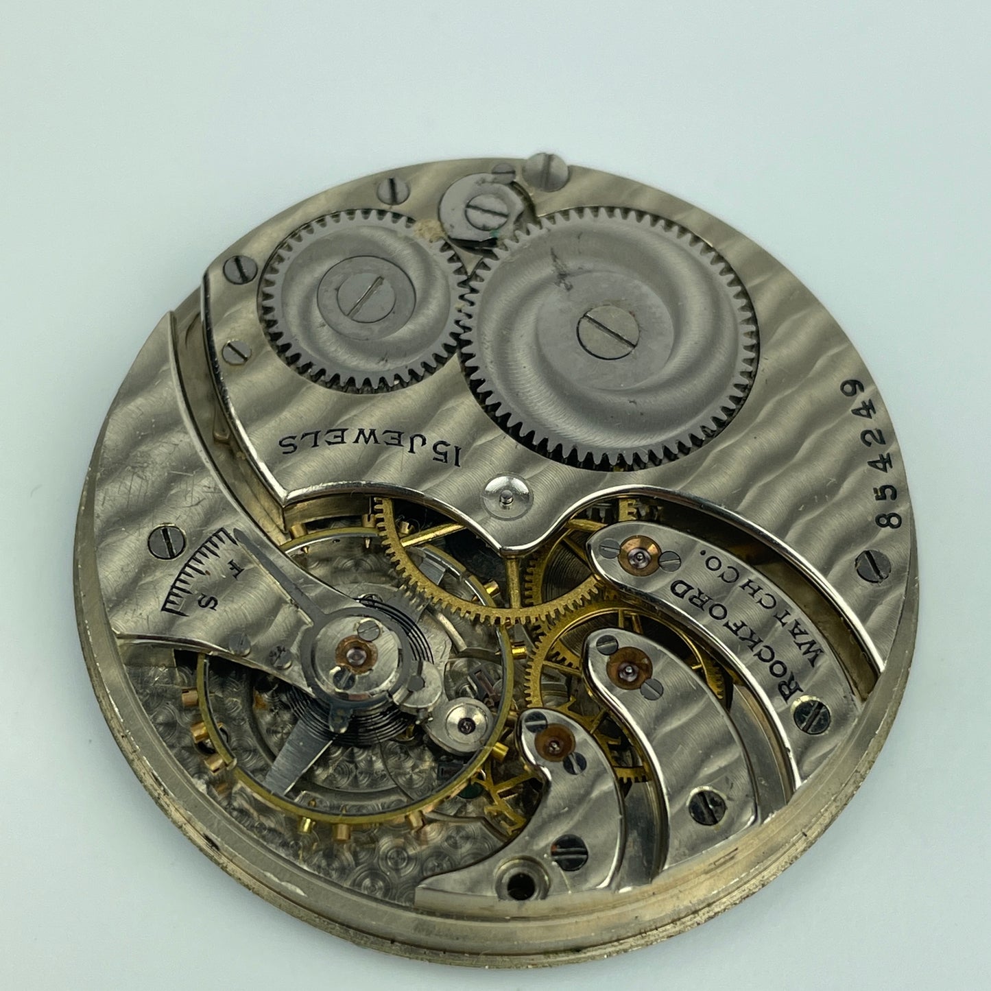 Lot 92- Rockford 12 Size & E. Howard 16 Size Pocket Watch Movements
