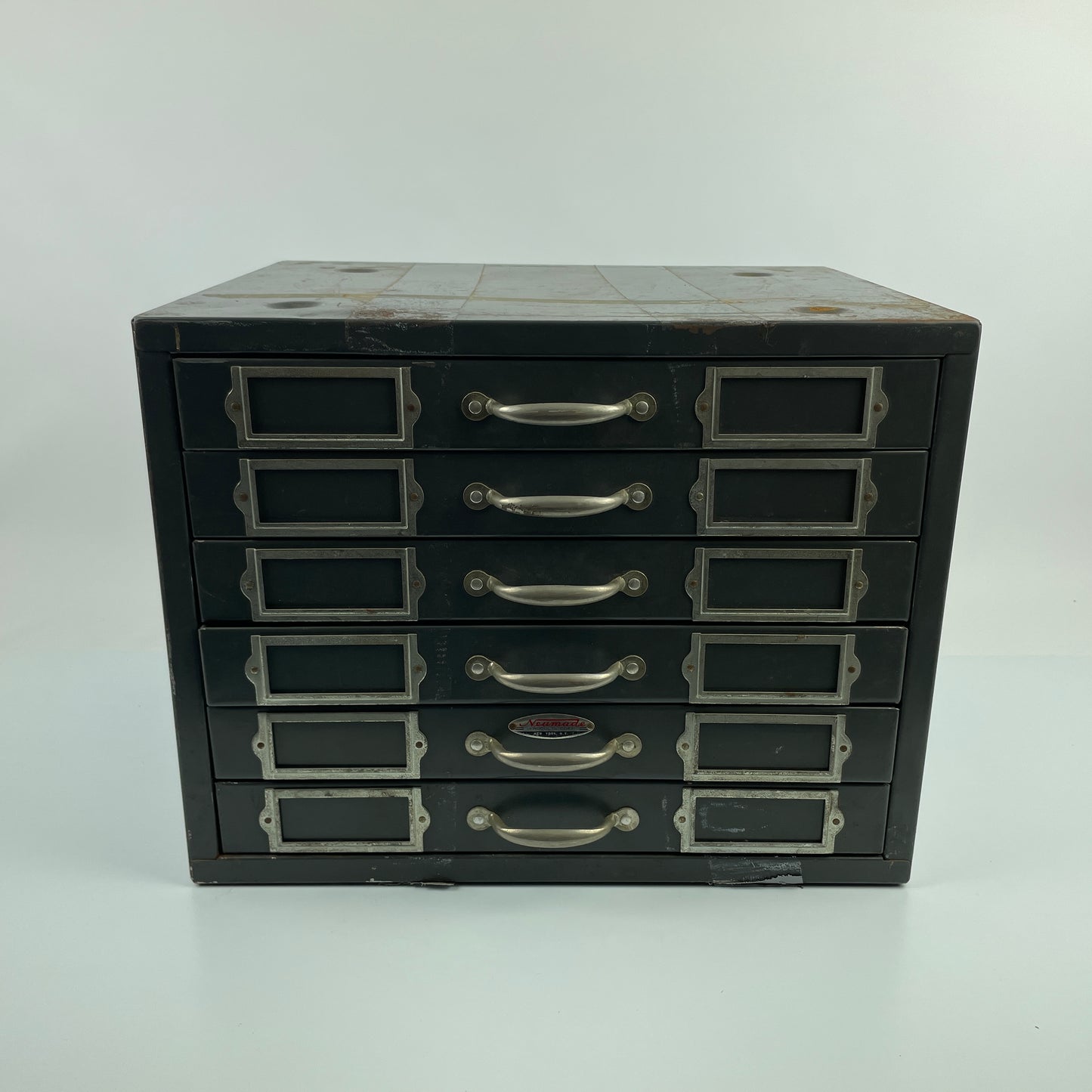 Lot 96- Neumade Metal Storage Cabinet 6-Drawer