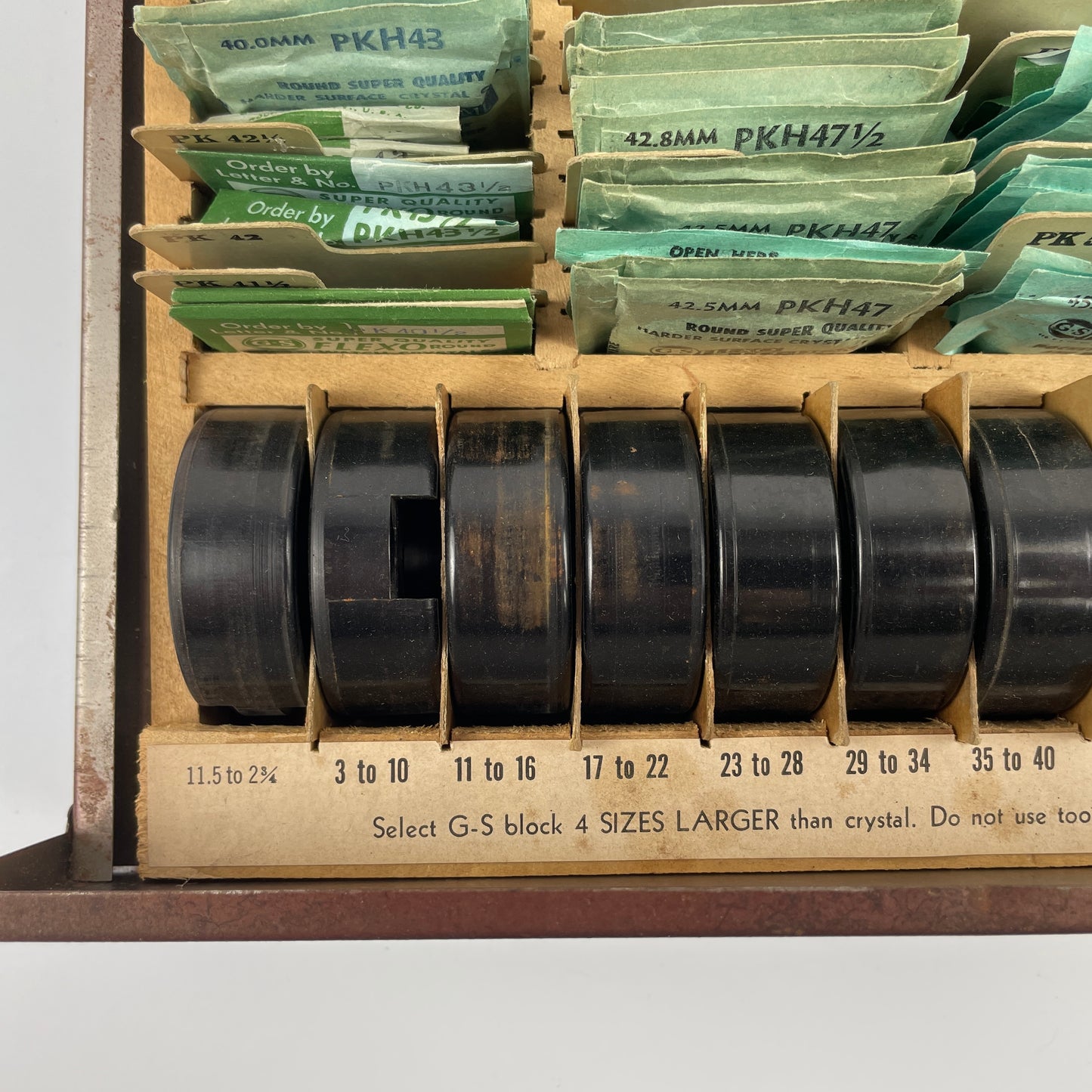 Lot 97- NOS Assorted Pocket Watch (Lo-Dome) Crystal Tray