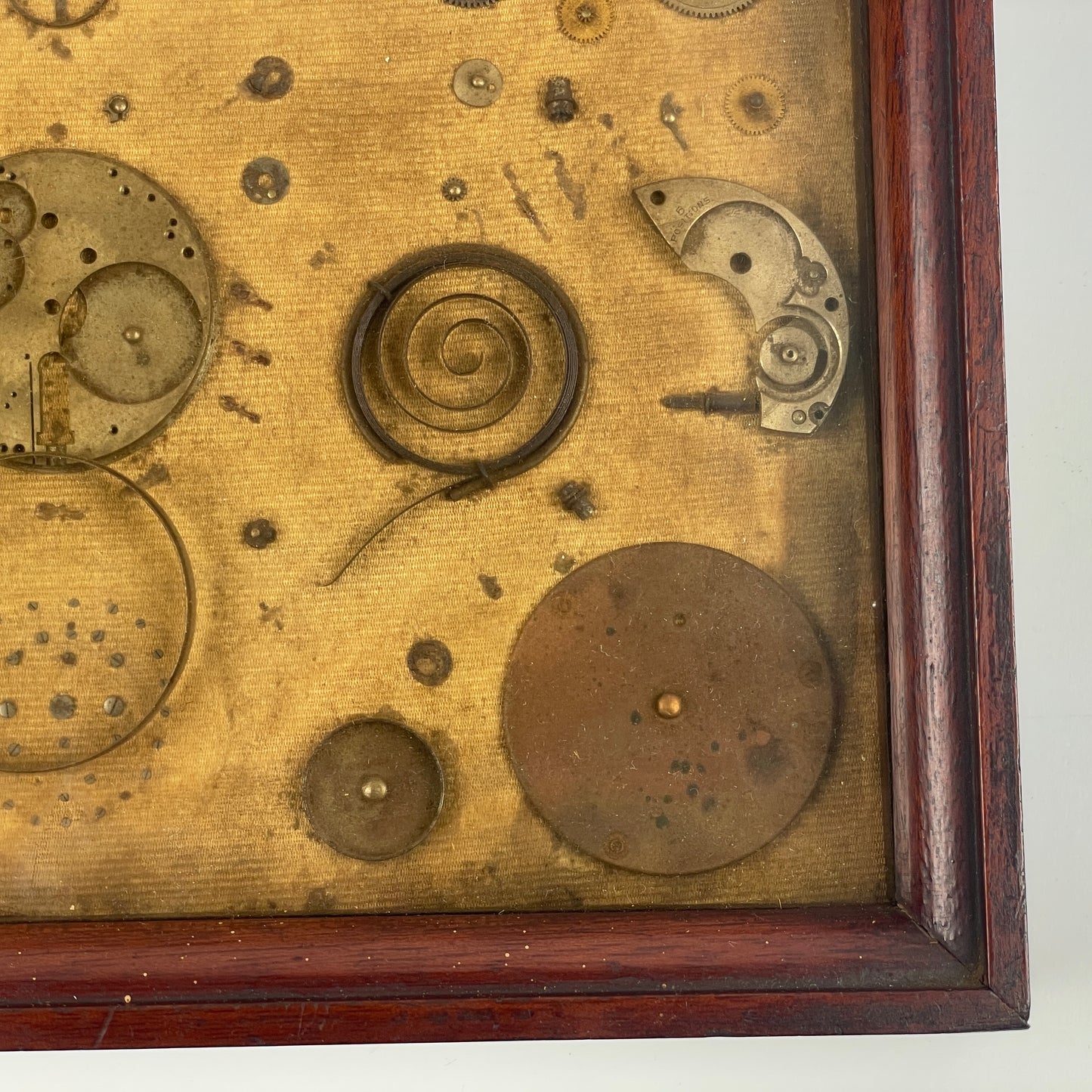 Lot 98- Waltham Disassembled Riverside Framed Pocket Watch Movement