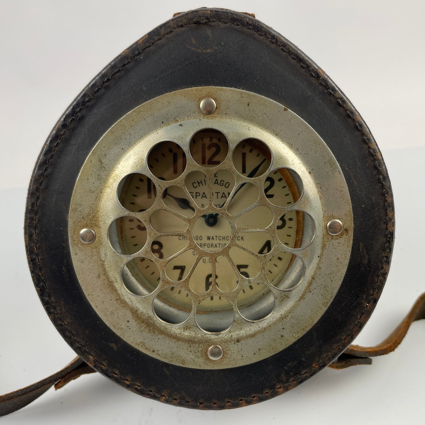 Lot 102- The Chicago Spartan Night Watchman / Security Guard Clock