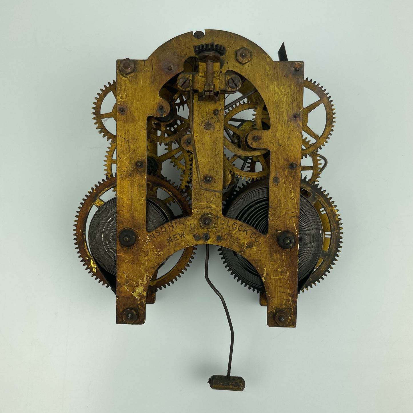 Lot 112- Seth Thomas & Ansonia 8-Day Time & Strike Clock Movements