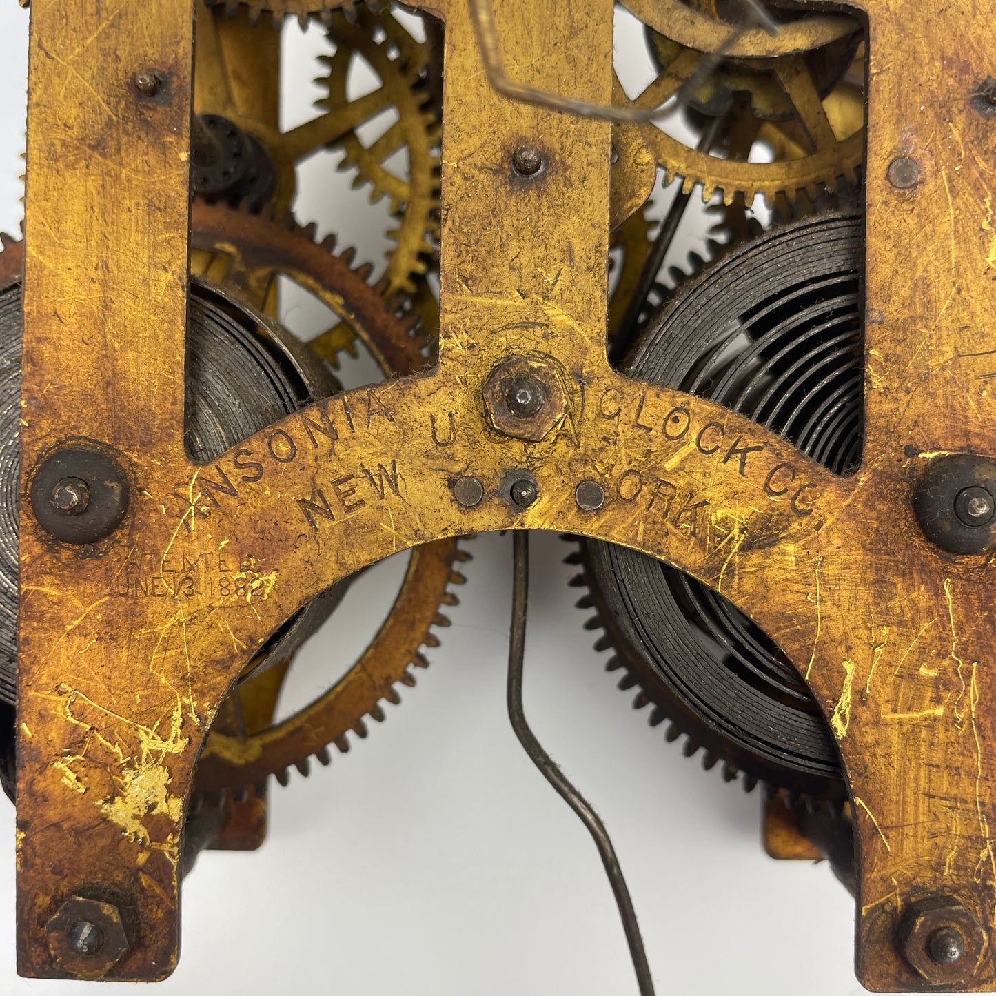 Lot 112- Seth Thomas & Ansonia 8-Day Time & Strike Clock Movements
