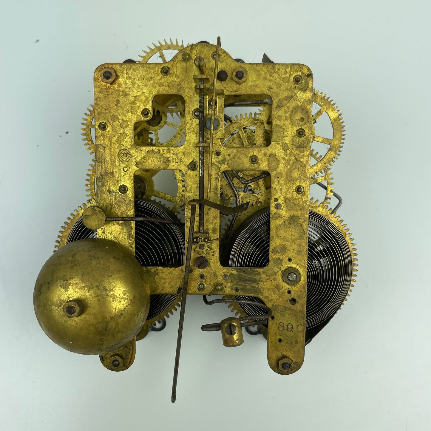 Lot 112- Seth Thomas & Ansonia 8-Day Time & Strike Clock Movements