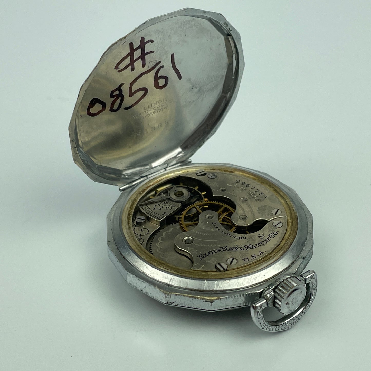 Lot 117- Elgin 6 Size Movement in 12 Size Case