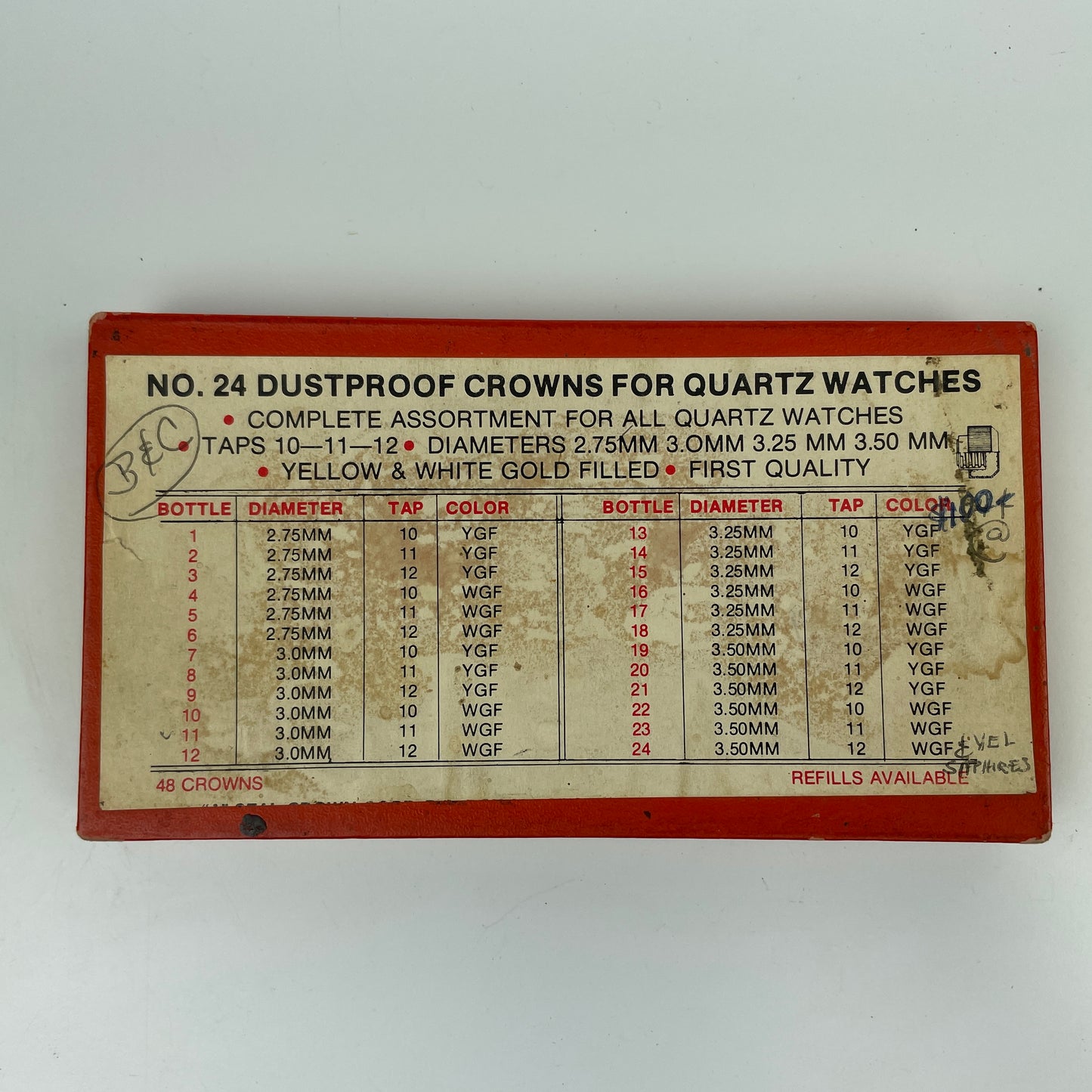 Lot 121- American & Swiss Crowns & Staffs, Set of 4