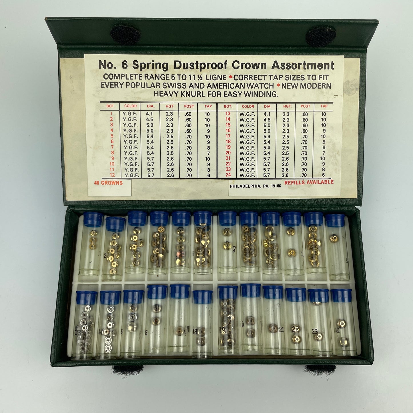 Lot 121- American & Swiss Crowns & Staffs, Set of 4