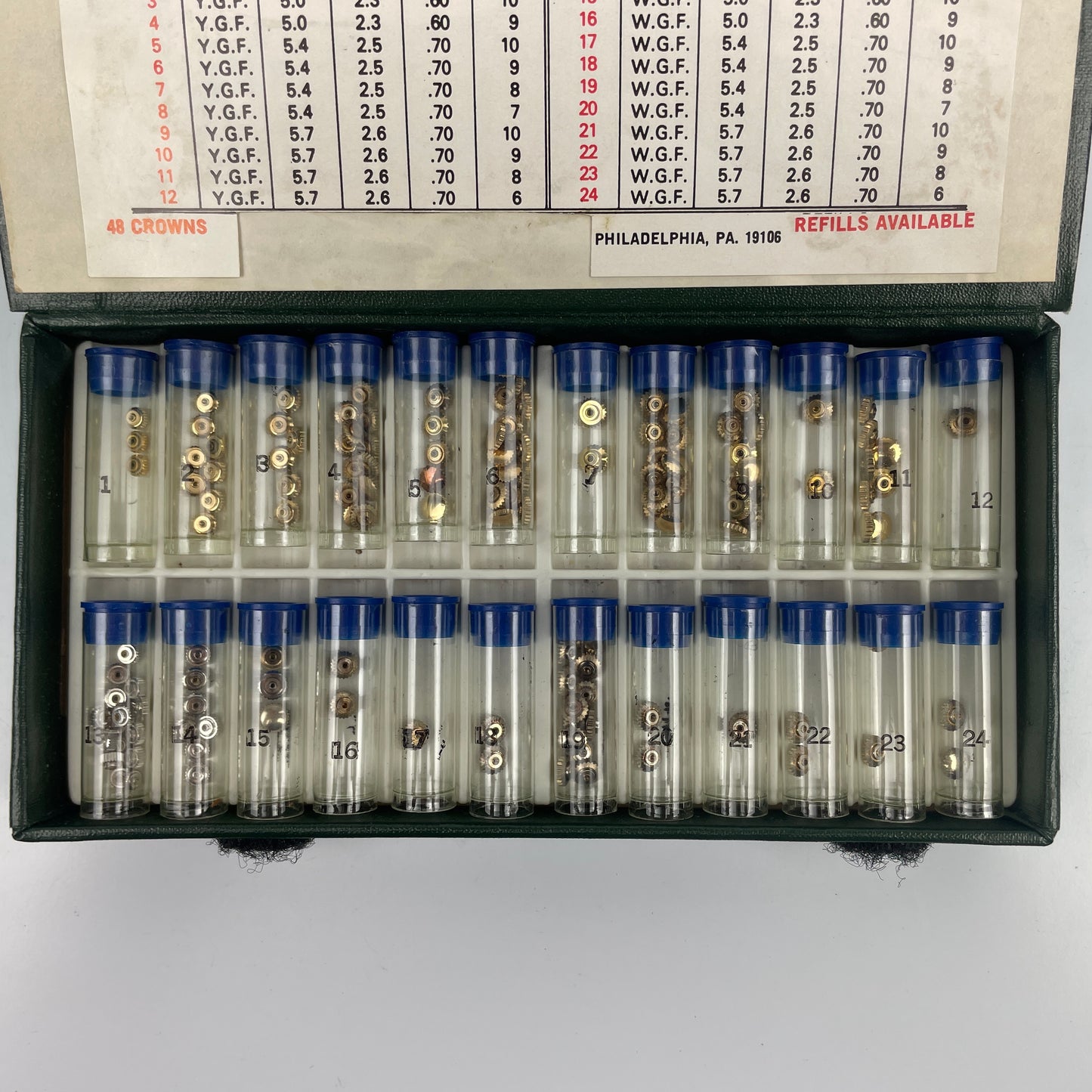 Lot 121- American & Swiss Crowns & Staffs, Set of 4