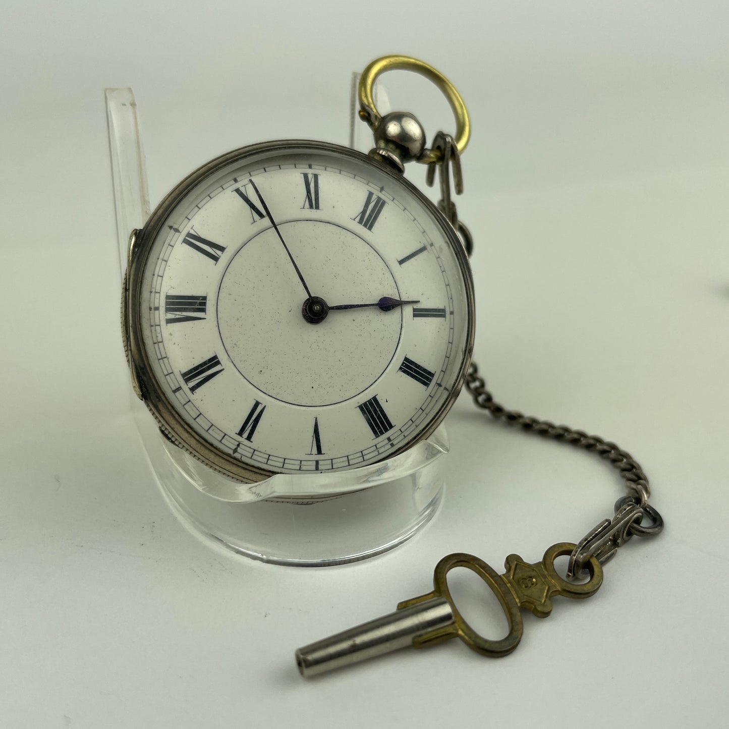 Lot 114- Swiss | 41 MM | Key Wind Pocket Watch