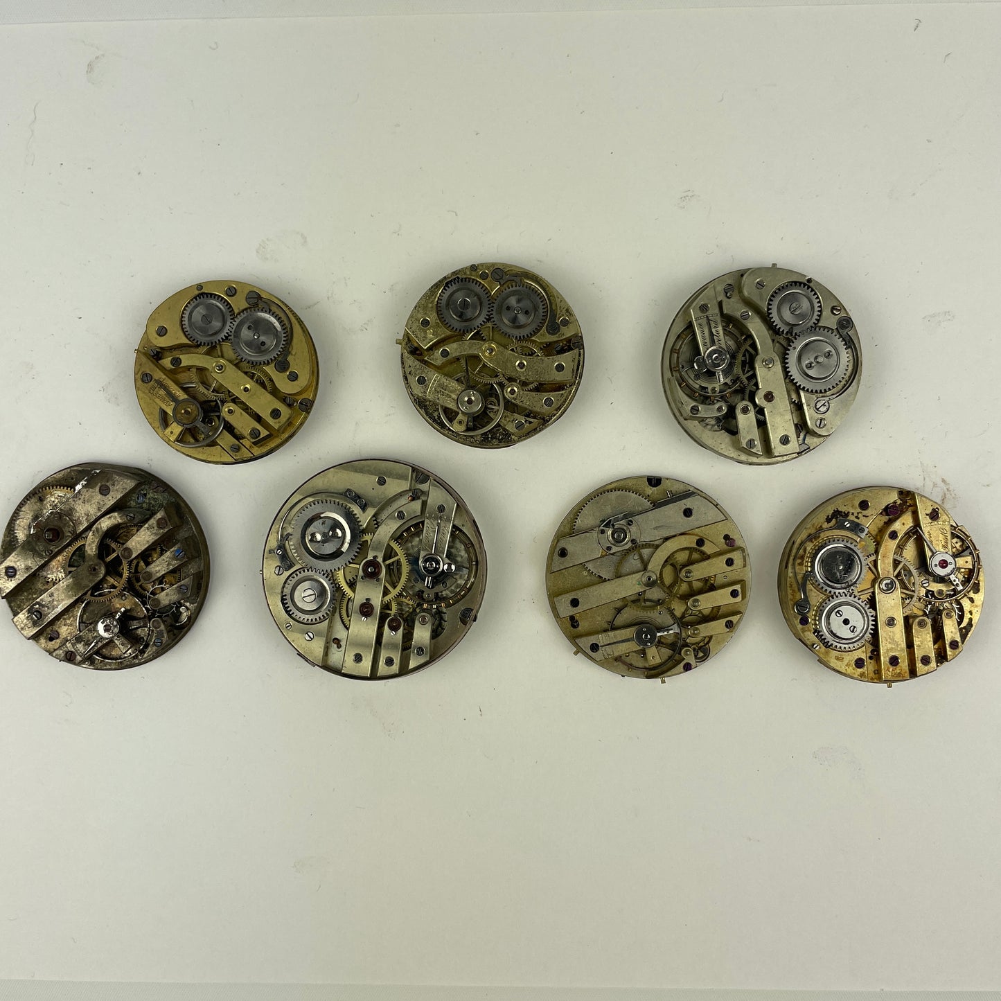 Lot 115- Swiss Pocket Watch Movements (7)