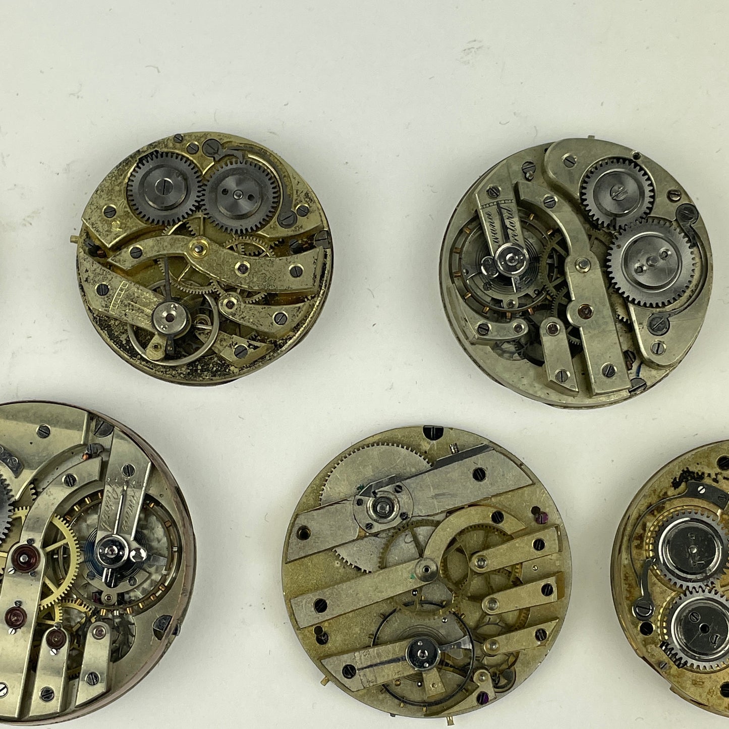 Lot 115- Swiss Pocket Watch Movements (7)
