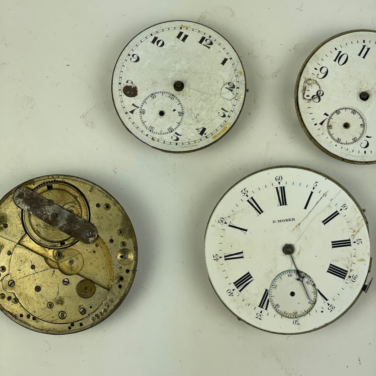 Lot 115- Swiss Pocket Watch Movements (7)