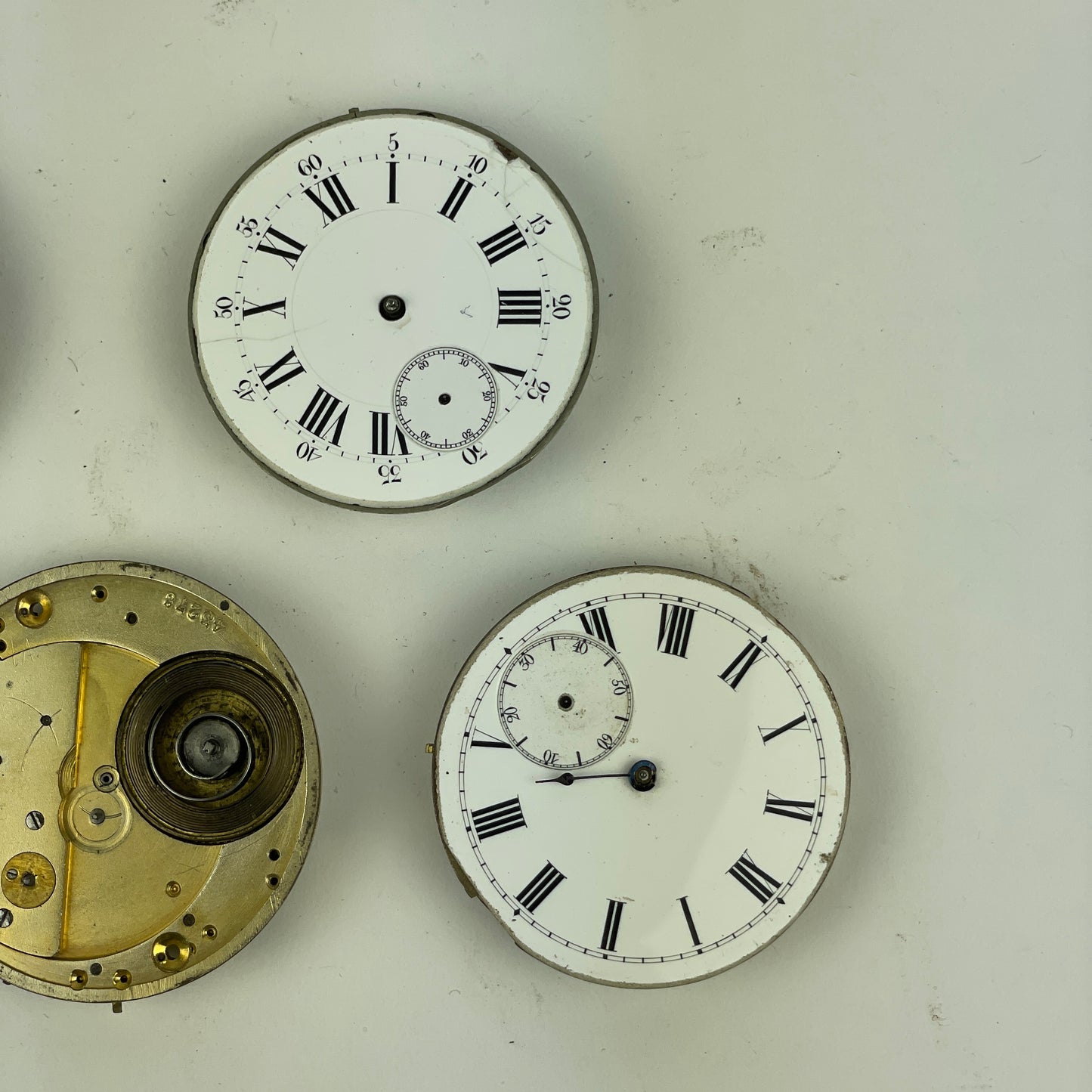 Lot 115- Swiss Pocket Watch Movements (7)