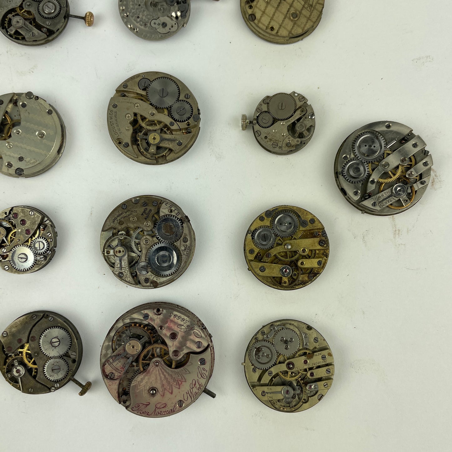 Lot 130- Swiss Pocket Watch Movements (20)