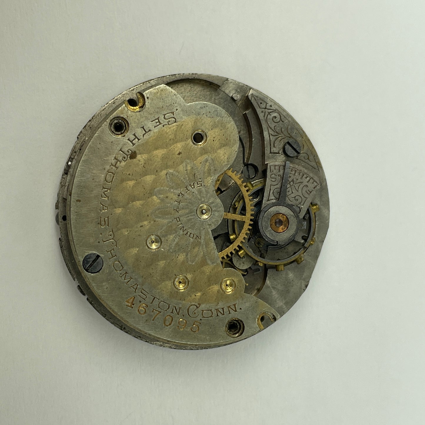 Lot 92- Seth Thomas 6 Size “Two-Tone” Pocket Watch Movements