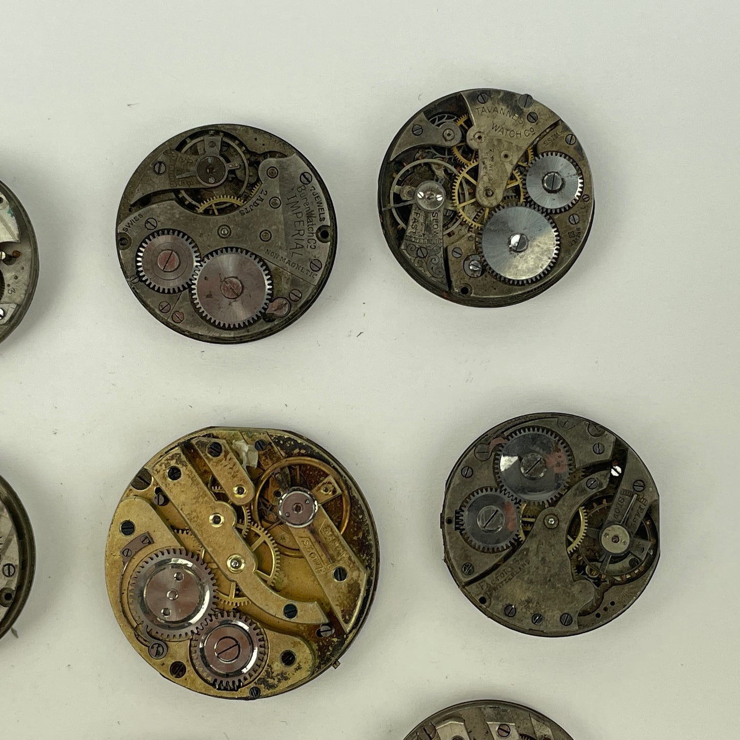 Lot 105- Swiss Lapel Watch Movements (16)