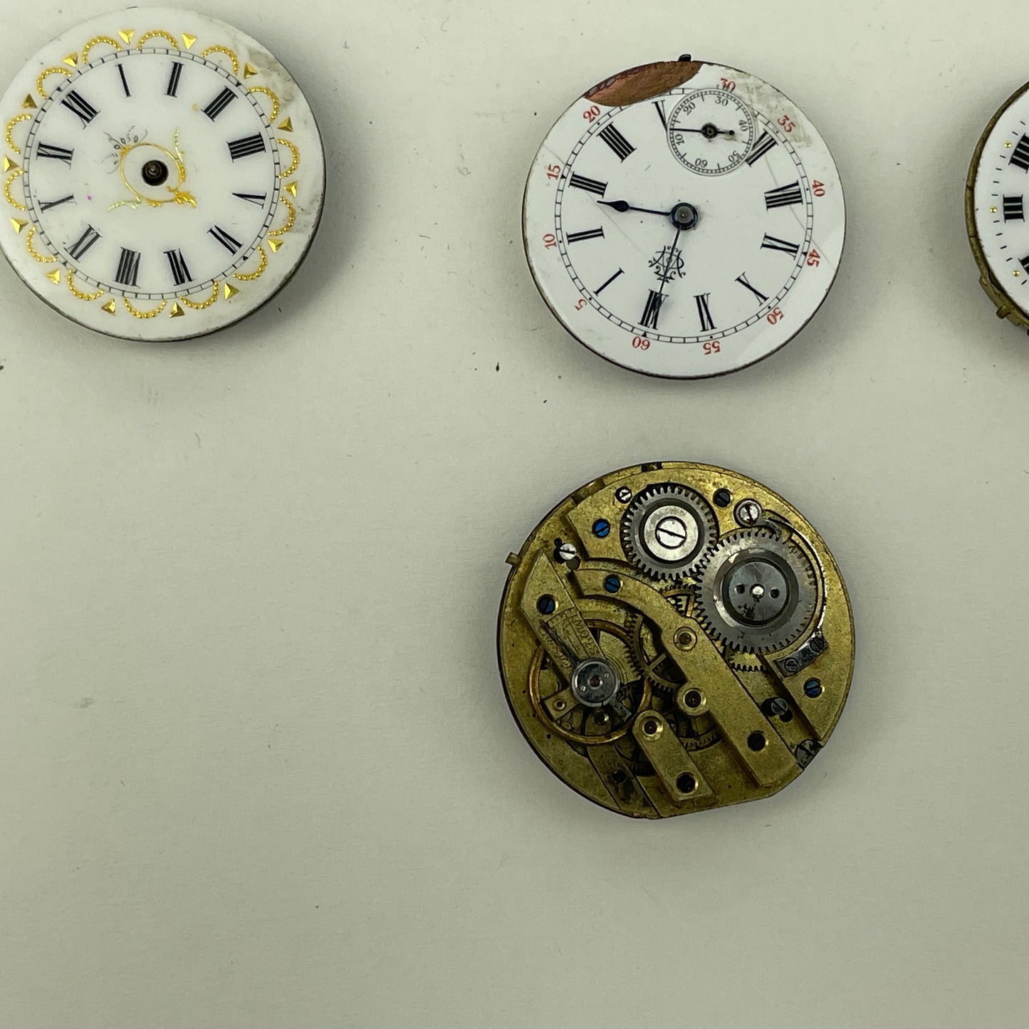 Lot 105- Swiss Lapel Watch Movements (16)