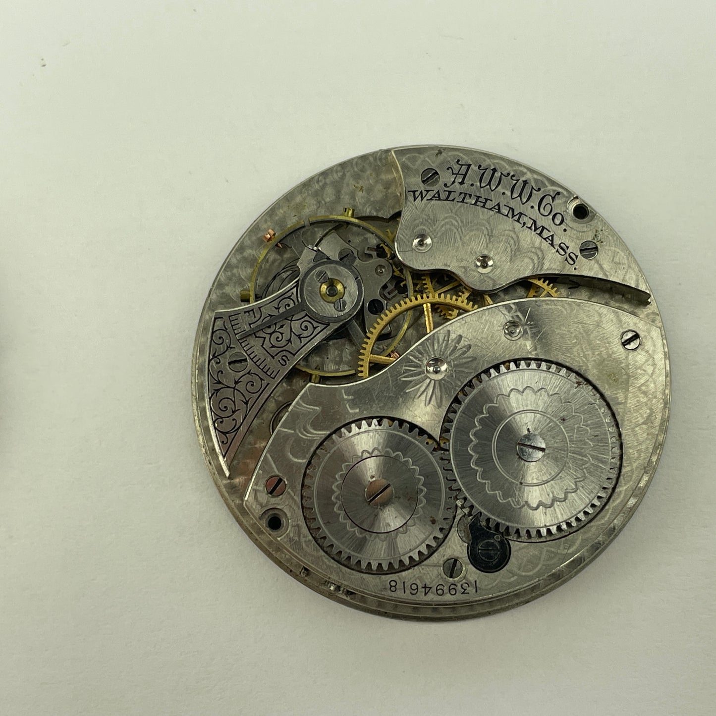 Lot 38- Waltham |12s | Pocket Watch Movements (4)